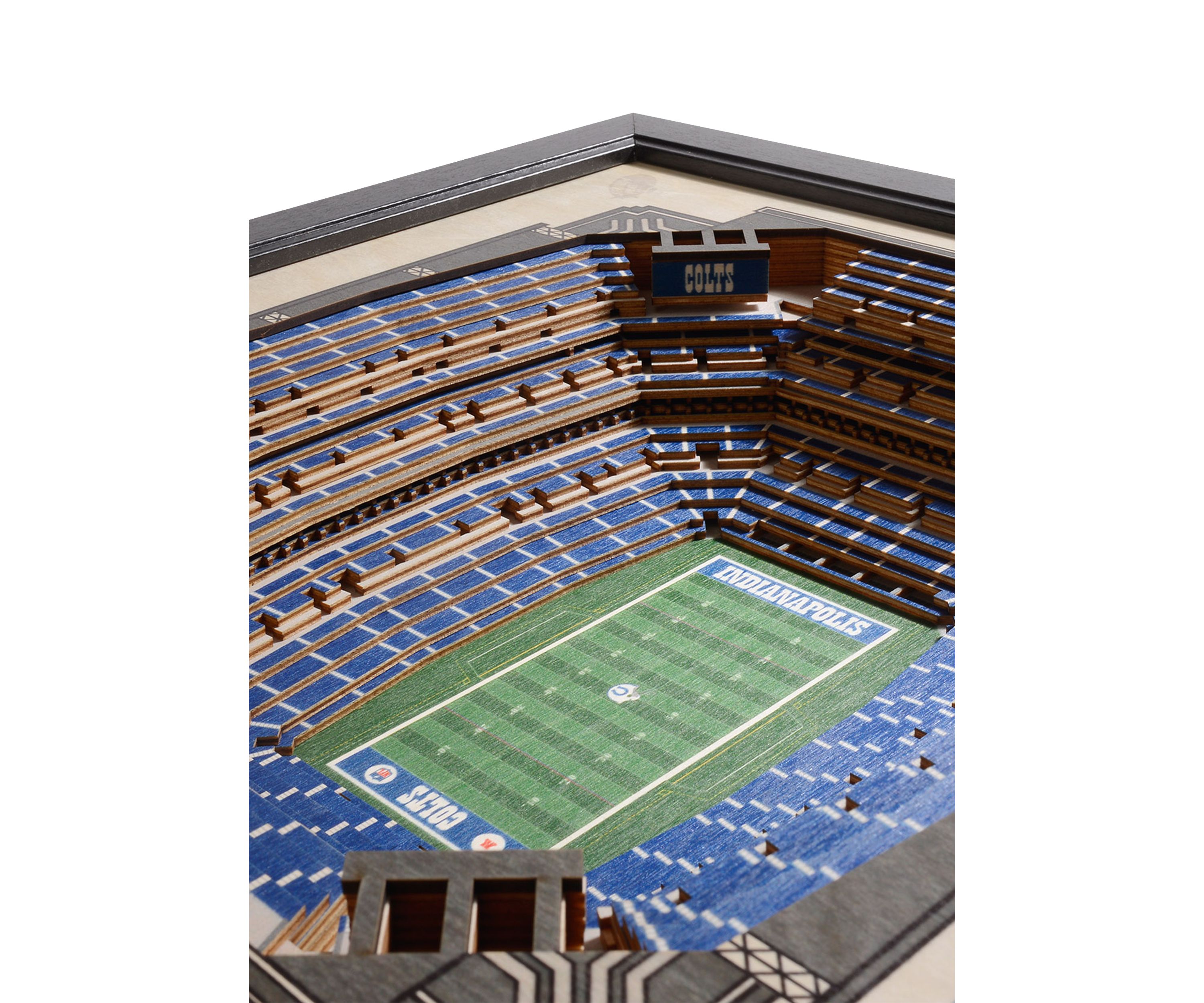 YouTheFan NFL Indianapolis Colts 25-Layer StadiumViews 3D Wall Art - Lucas Oil Stadium