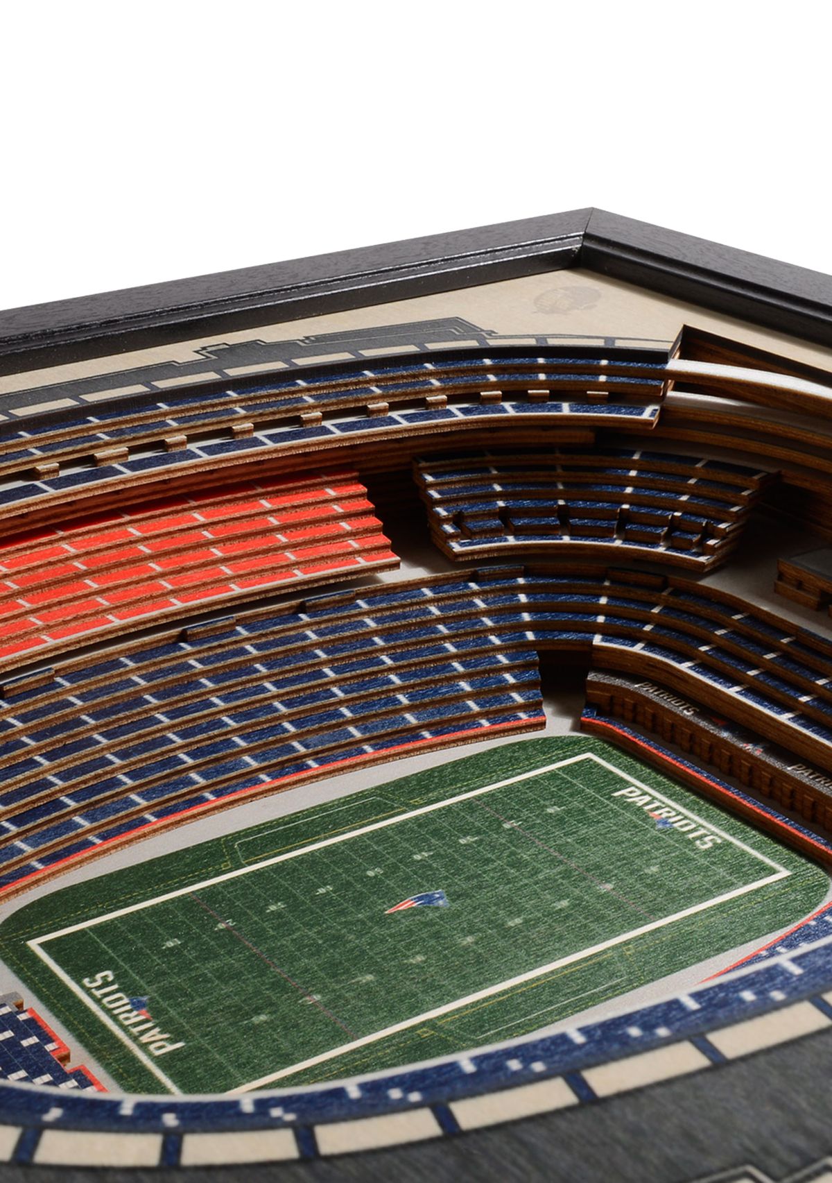 YouTheFan NFL New England Patriots 25-Layer StadiumViews 3D Wall Art - Gillette Stadium