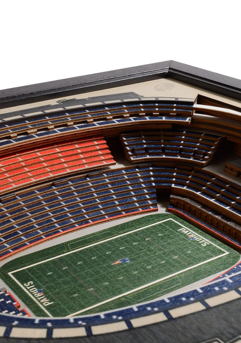 YouTheFan NFL New England Patriots 25-Layer StadiumViews 3D Wall Art - Gillette Stadium