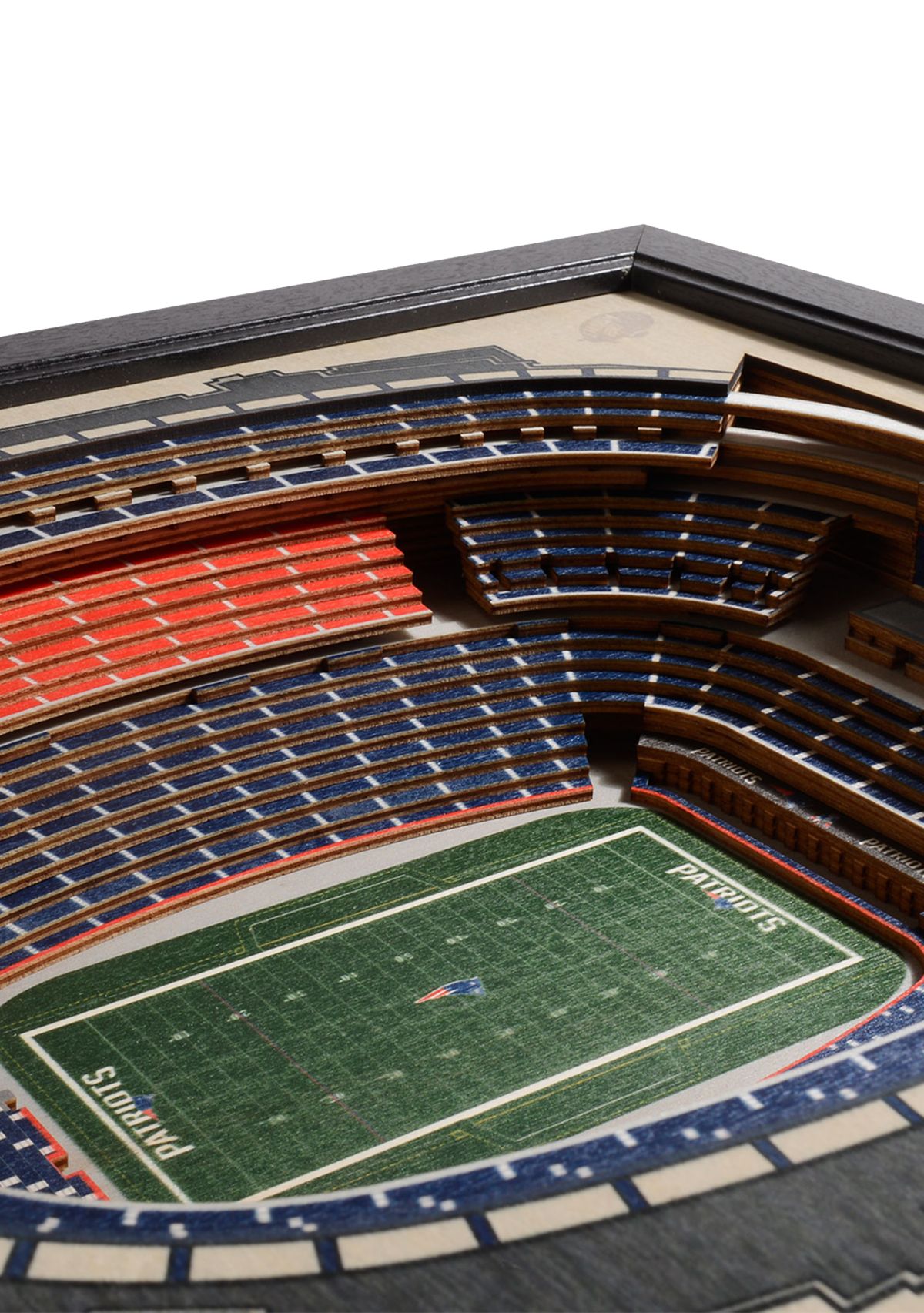 YouTheFan NFL New England Patriots 25-Layer StadiumViews 3D Wall Art - Gillette Stadium