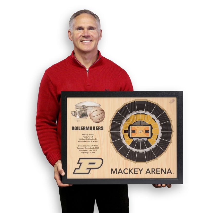 YouTheFan NCAA Purdue Boilermakers BB 25-Layer StadiumViews 3D Wall Art - Mackey Arena
