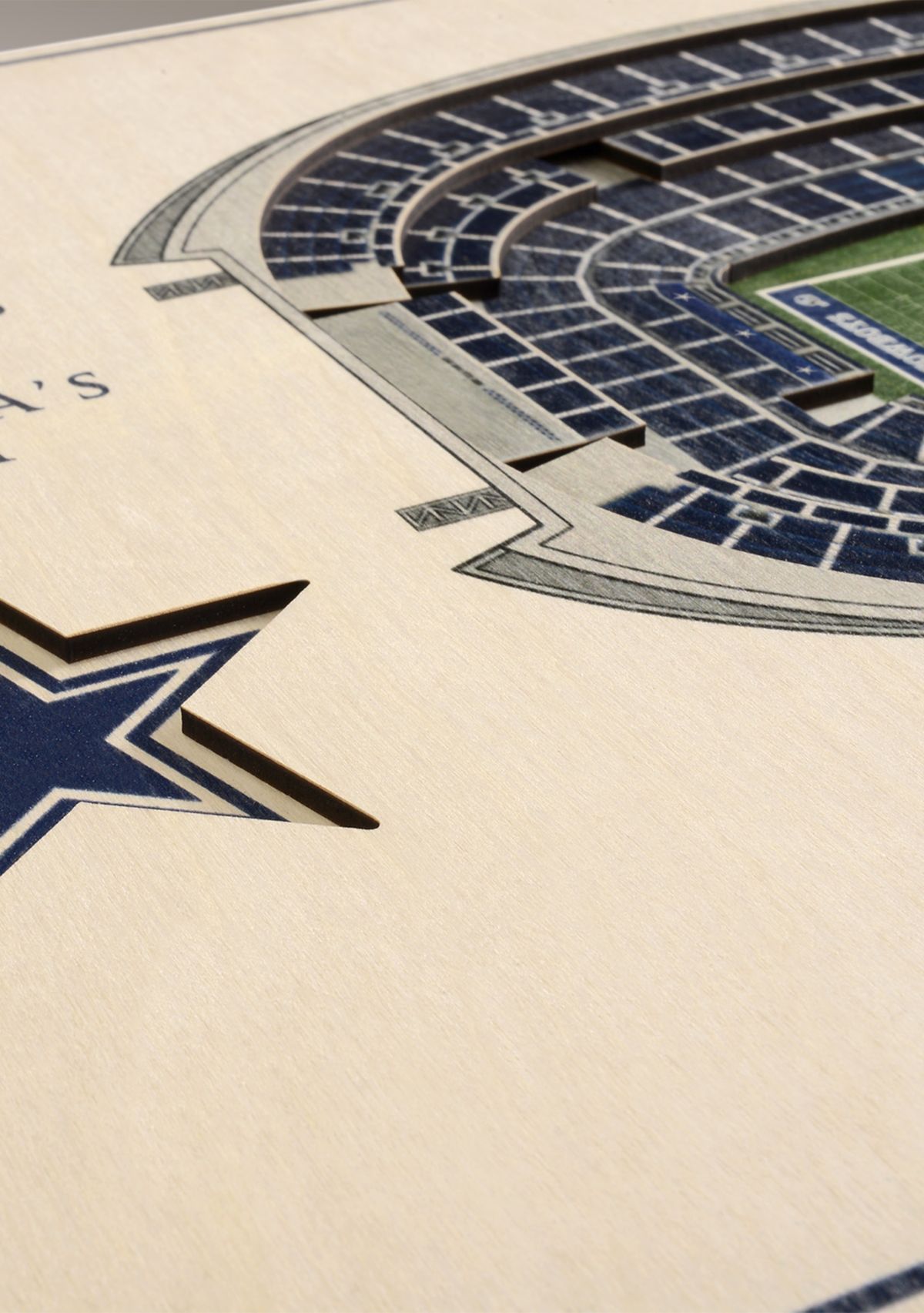 YouTheFan NFL Dallas Cowboys 5-Layer StadiumView 3D Wall Art - AT&T Stadium