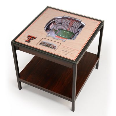 YouTheFan NCAA Texas Tech Red Raiders FB 25-Layer StadiumViews Lighted End Table - Jones AT&T Stadium