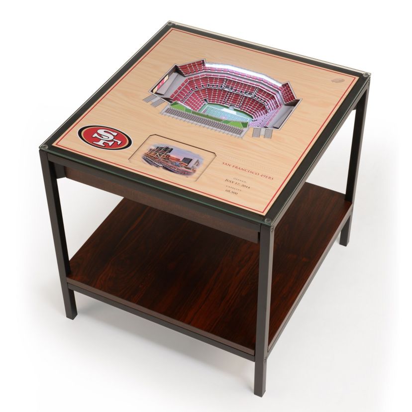 YouTheFan NFL San Francisco 49ers 25-Layer StadiumViews Lighted End Table - Levis Stadium