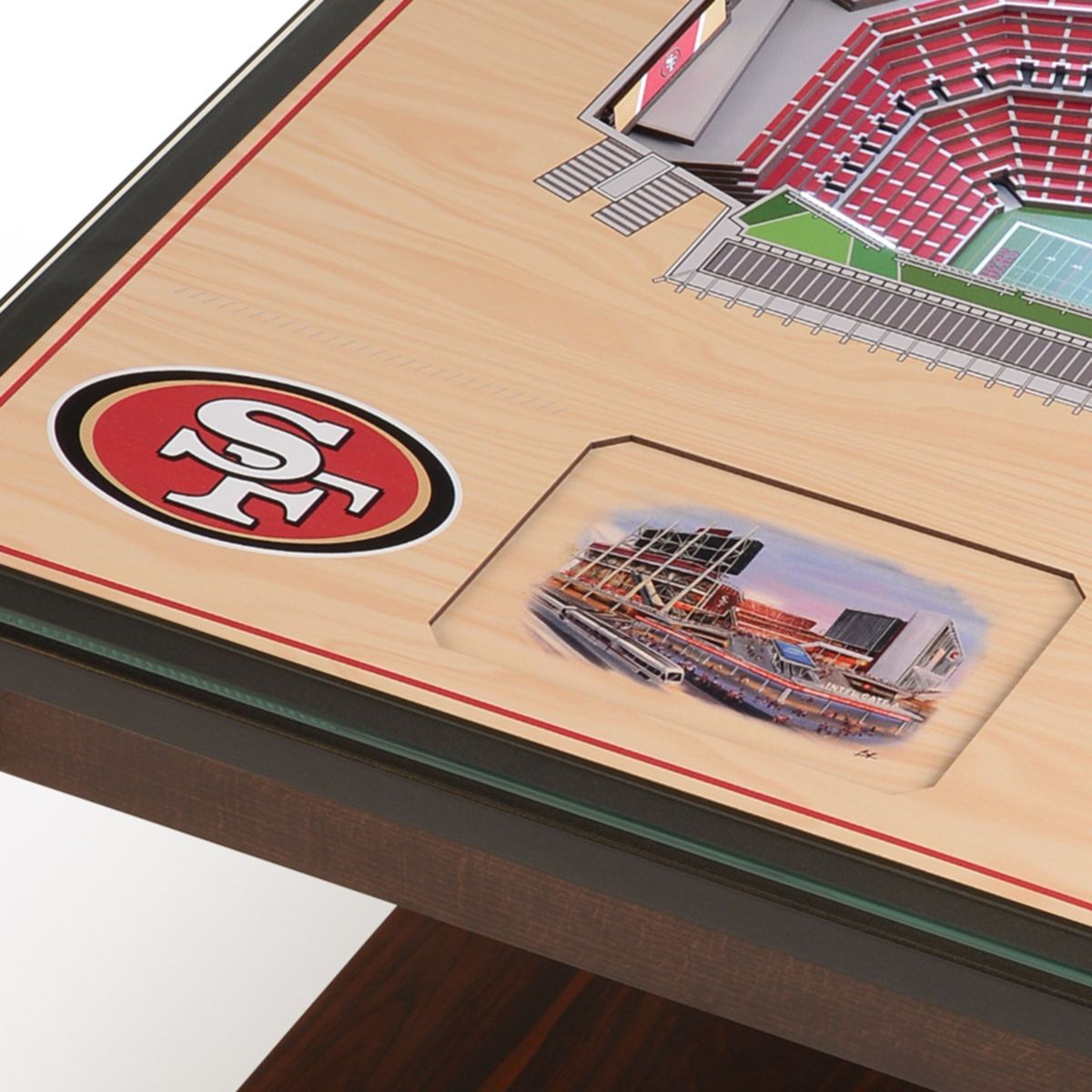 YouTheFan NFL San Francisco 49ers 25-Layer StadiumViews Lighted End Table - Levis Stadium