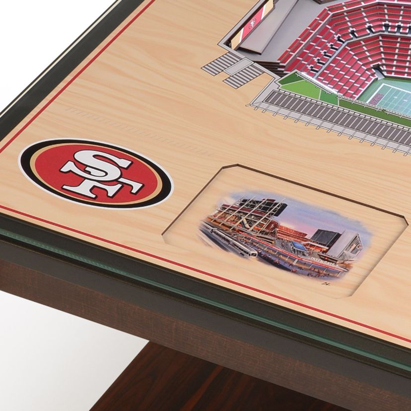 YouTheFan NFL San Francisco 49ers 25-Layer StadiumViews Lighted End Table - Levis Stadium