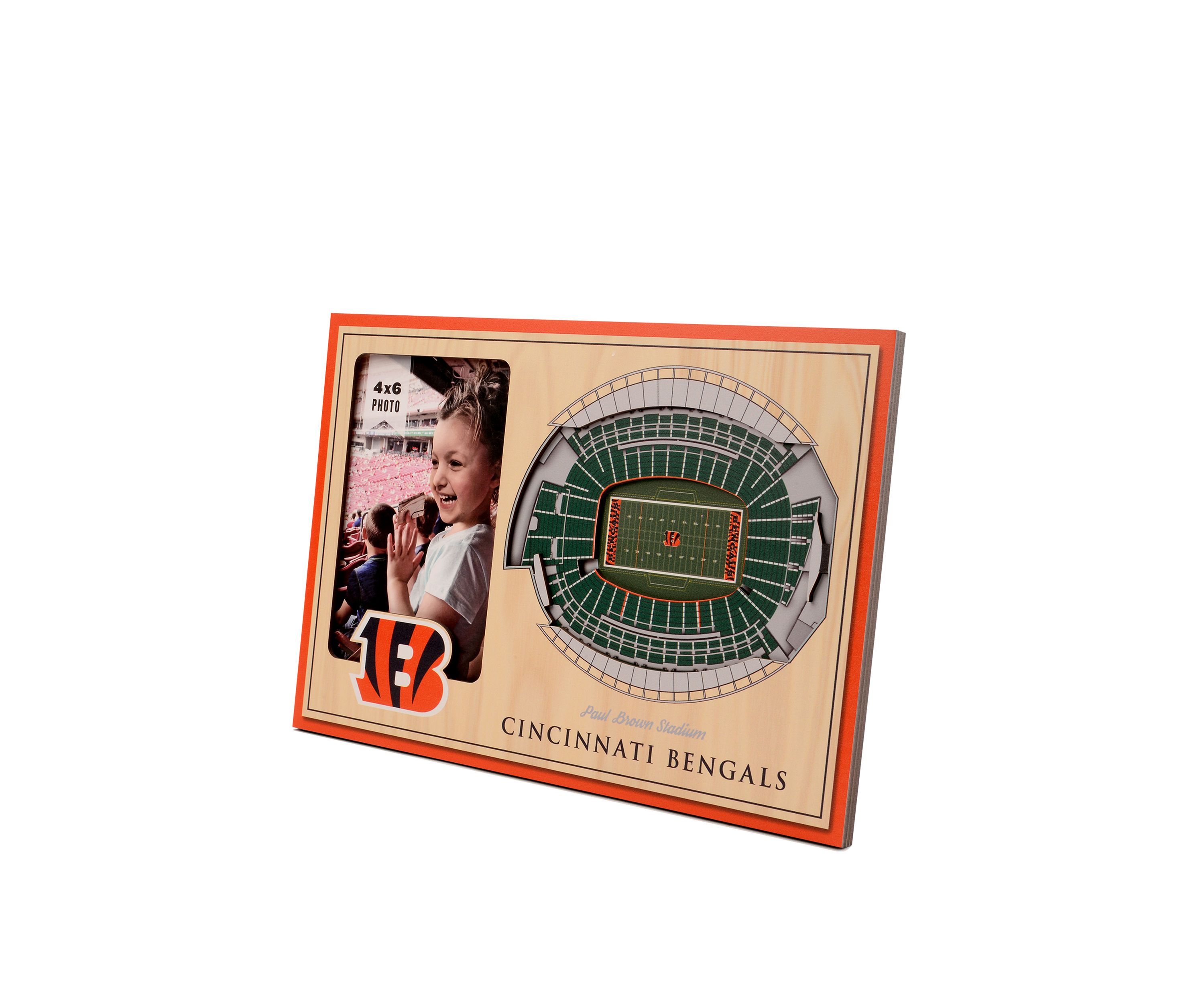 YouTheFan NFL Cincinnati Bengals 3D StadiumView Picture Frame - Paul Brown Stadium
