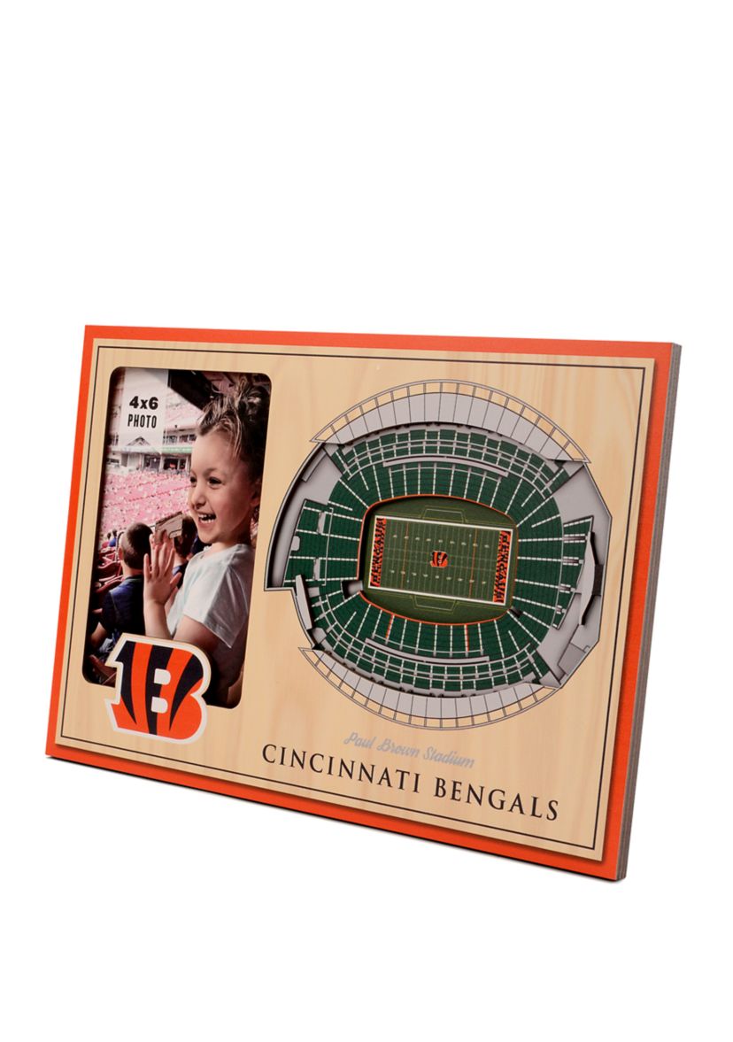YouTheFan NFL Cincinnati Bengals 3D StadiumView Picture Frame - Paul Brown Stadium