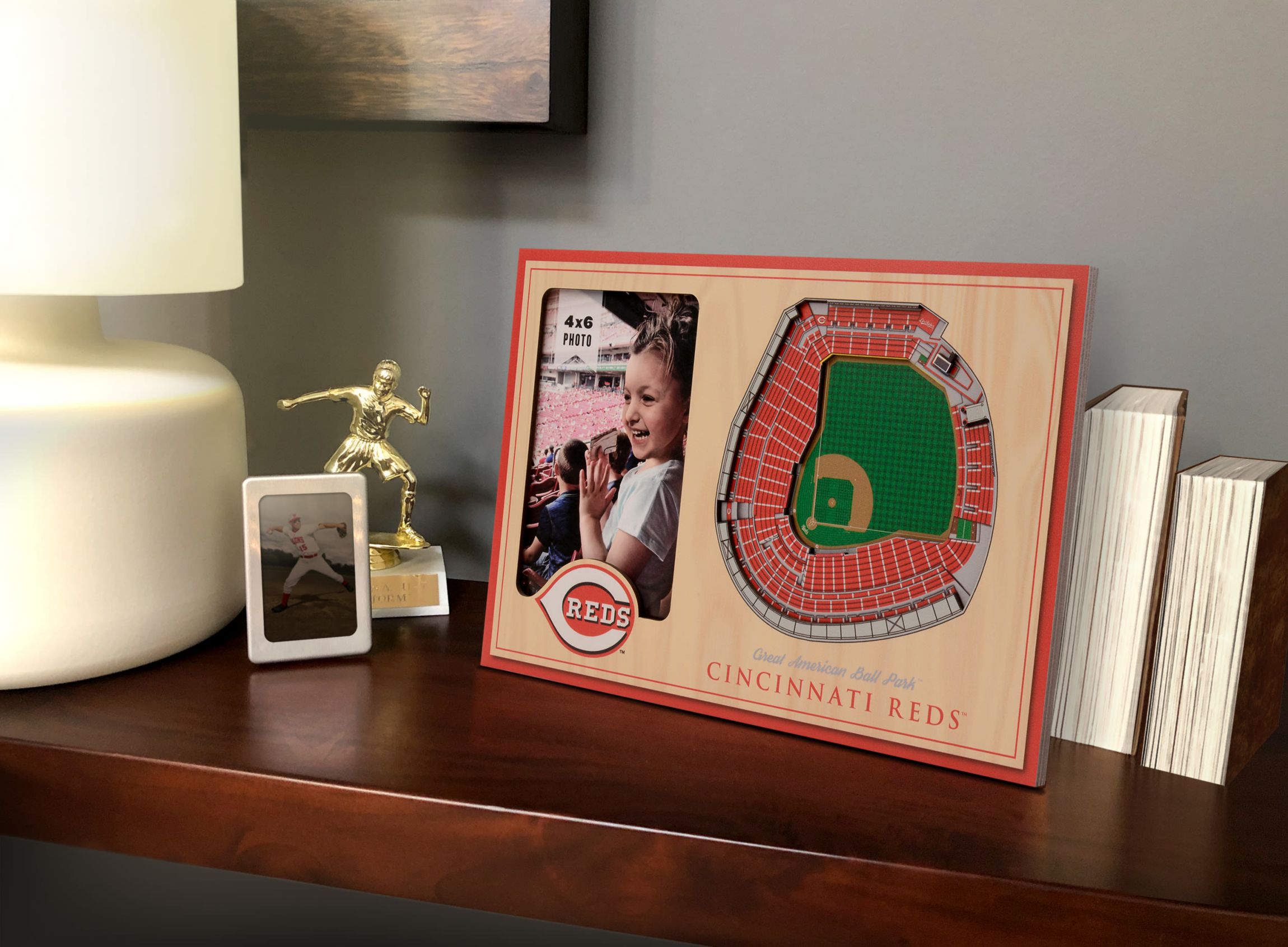 YouTheFan MLB Cincinnati Reds 3D StadiumView Picture Frame - Great American Ball Park