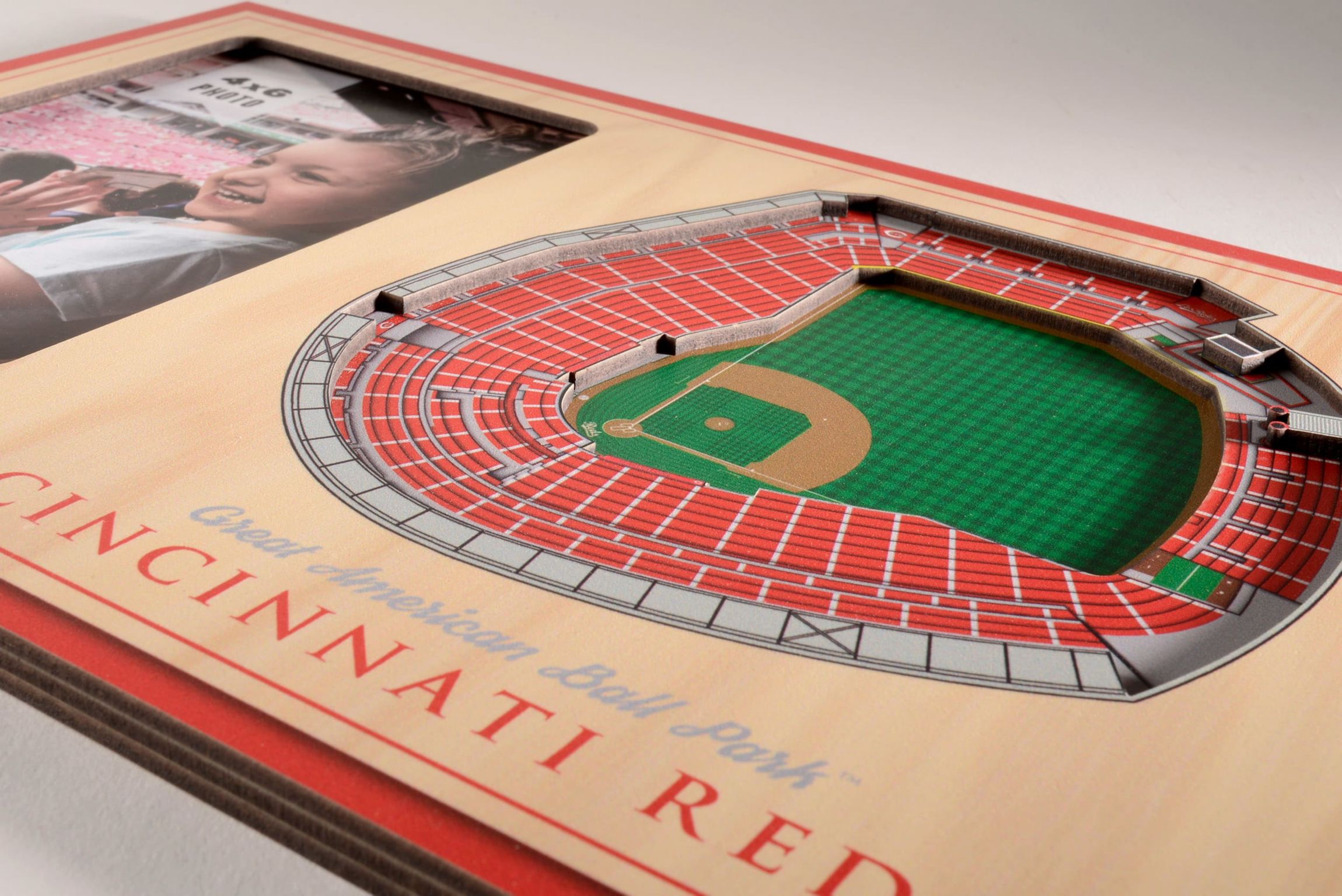 YouTheFan MLB Cincinnati Reds 3D StadiumView Picture Frame - Great American Ball Park