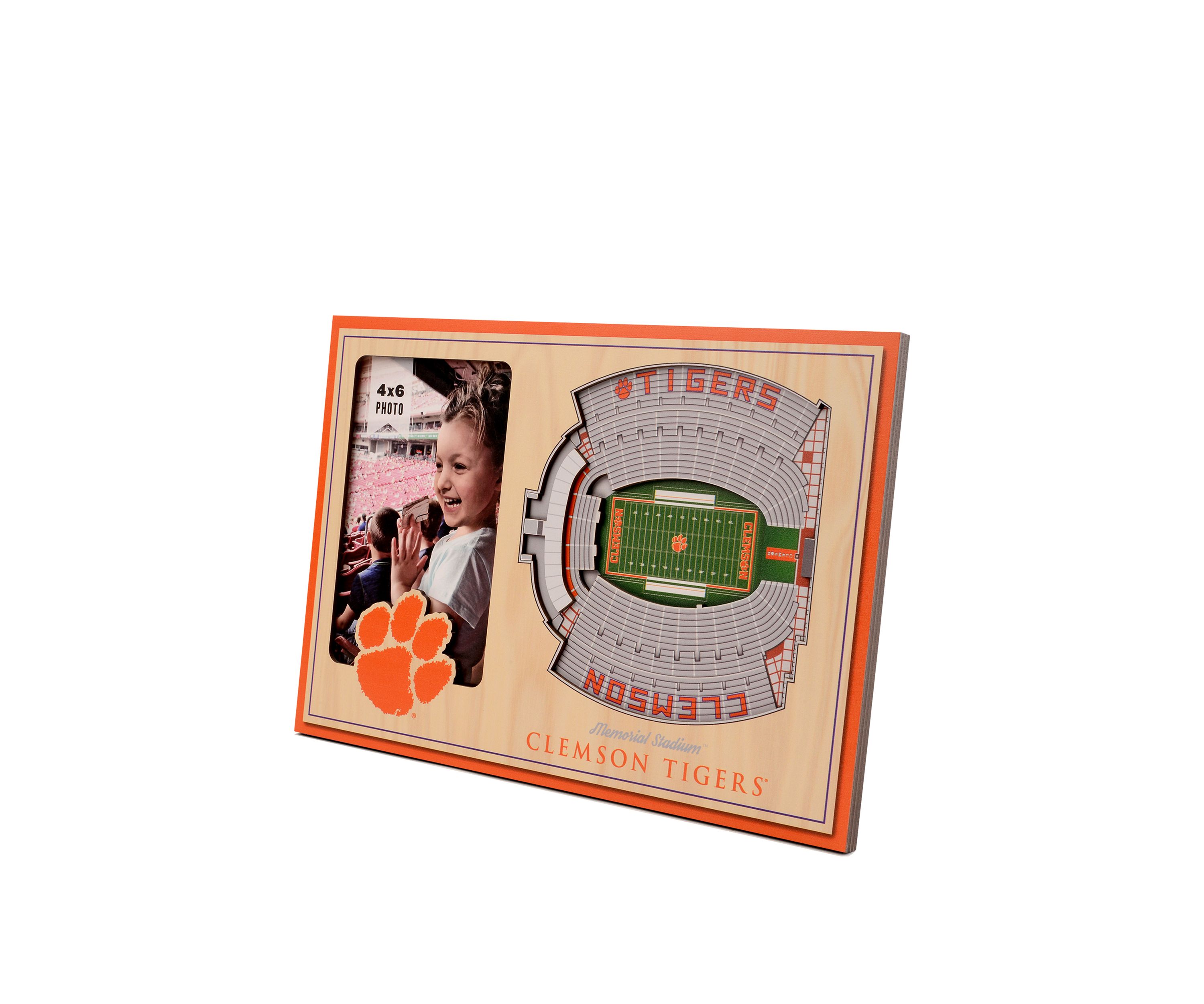 YouTheFan NCAA Clemson Tigers 3D StadiumView Picture Frame - Memorial Stadium