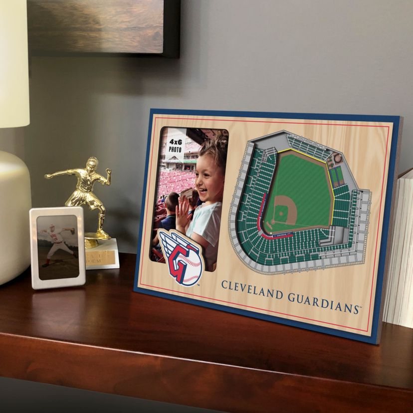 Cleveland Indians YouTheFan MLB Cleveland Guardians 3D StadiumView Picture Frame - Progressive Field