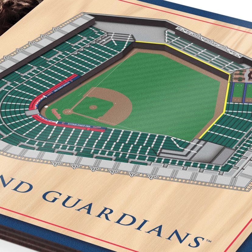 Cleveland Indians YouTheFan MLB Cleveland Guardians 3D StadiumView Picture Frame - Progressive Field