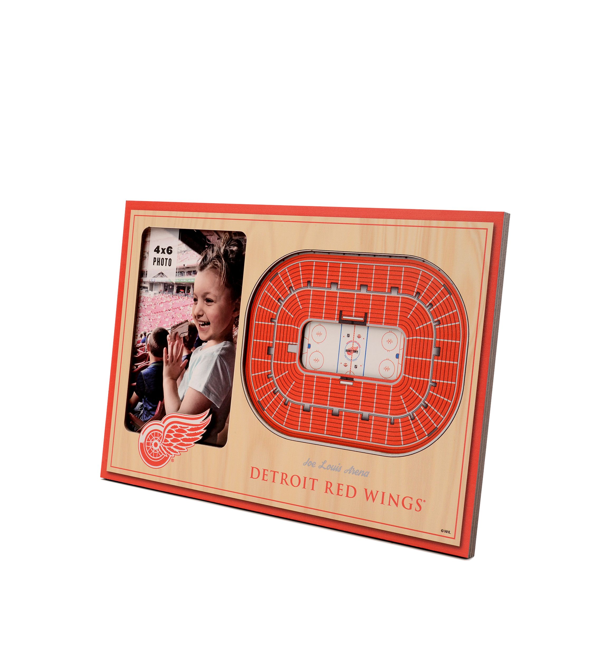 YouTheFan NHL Detroit Red Wings 3D StadiumView Picture Frame - Joe Louis Arena