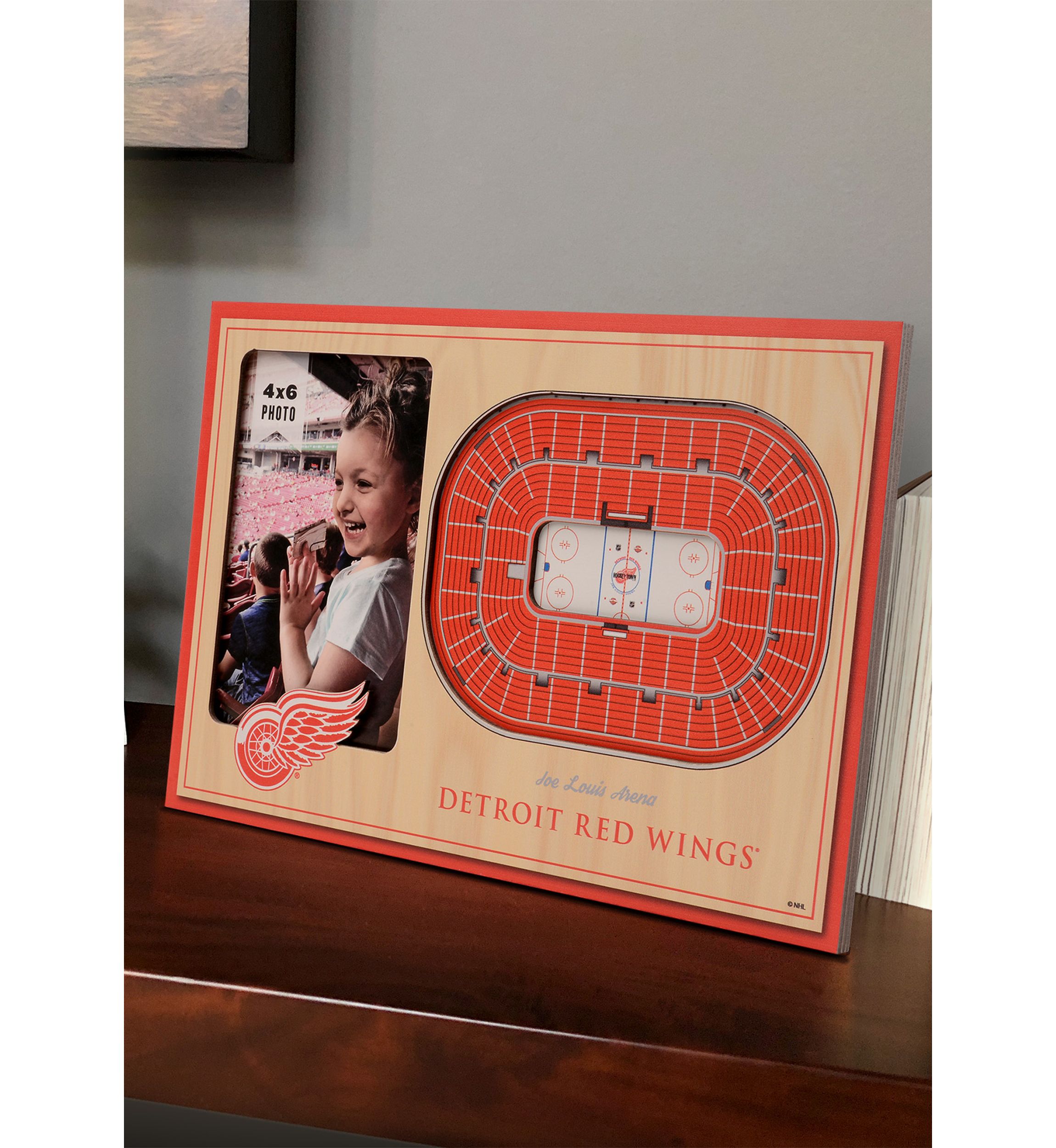 YouTheFan NHL Detroit Red Wings 3D StadiumView Picture Frame - Joe Louis Arena