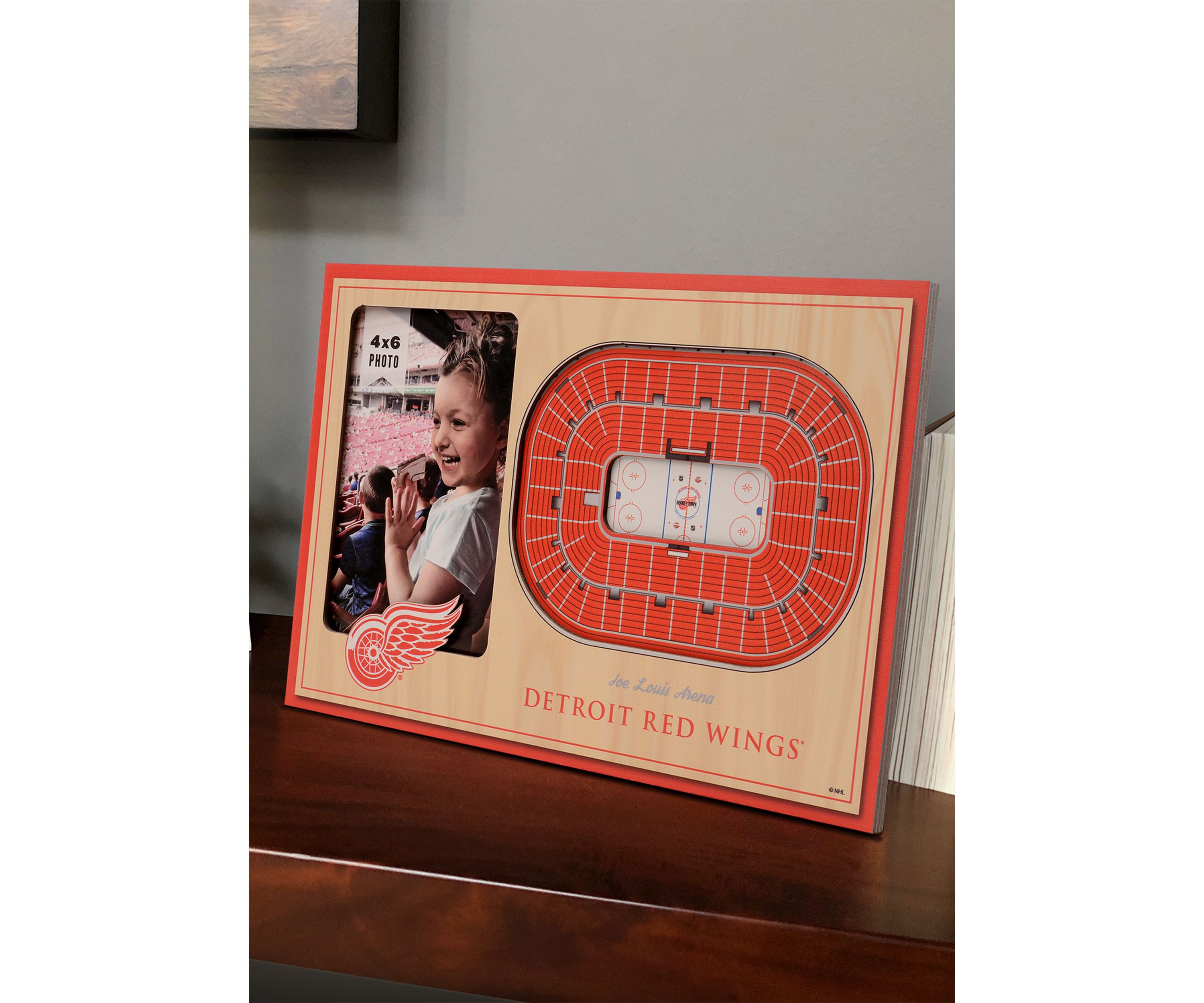 YouTheFan NHL Detroit Red Wings 3D StadiumView Picture Frame - Joe Louis Arena