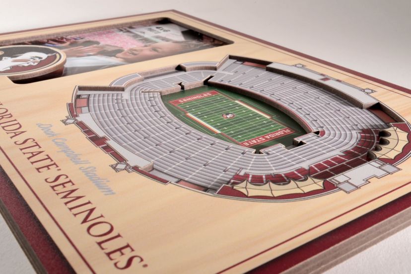 YouTheFan NCAA Florida State Seminoles 3D StadiumView Picture Frame - Doak Campbell Stadium