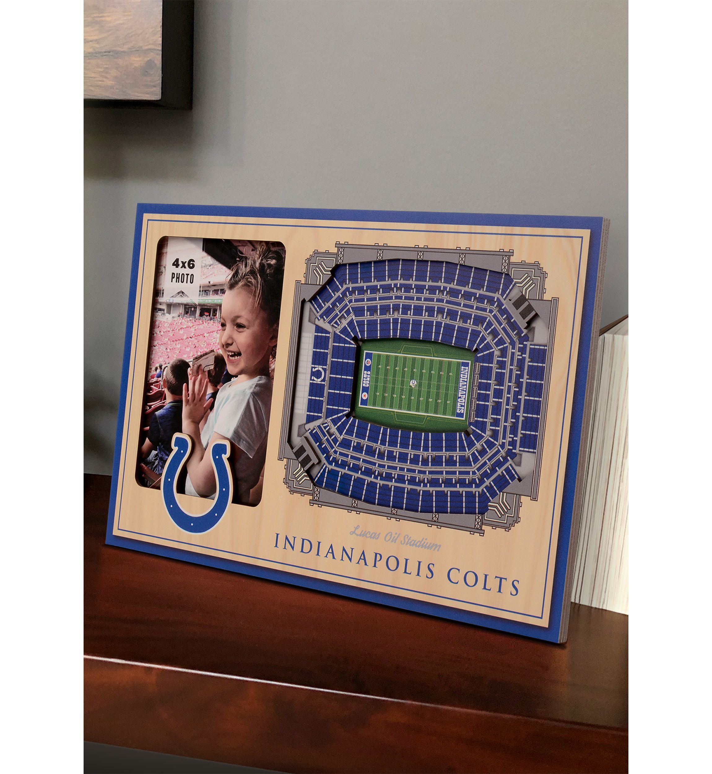 YouTheFan NFL Indianapolis Colts 3D StadiumView Picture Frame - Lucas Oil Stadium
