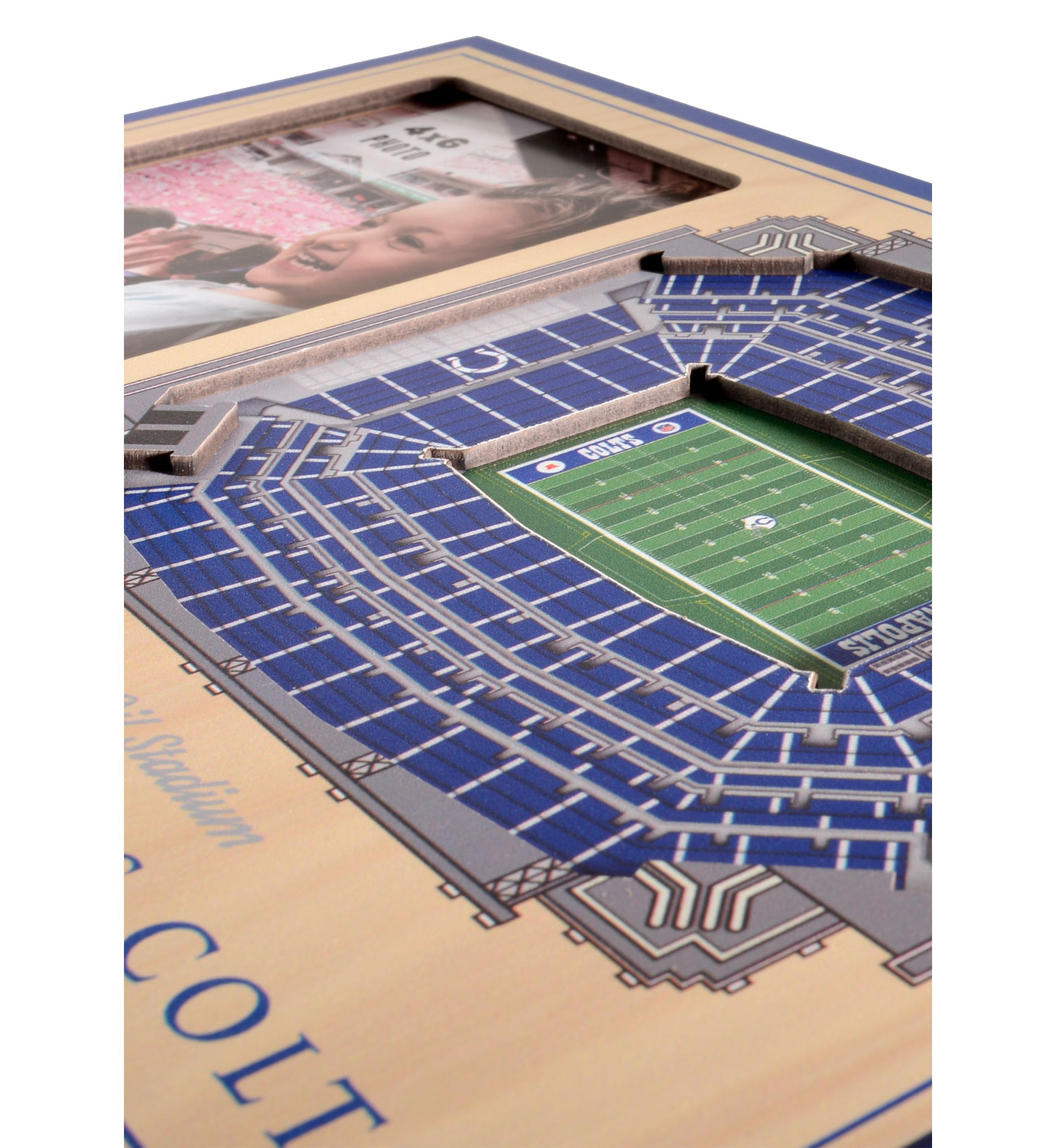 YouTheFan NFL Indianapolis Colts 3D StadiumView Picture Frame - Lucas Oil Stadium