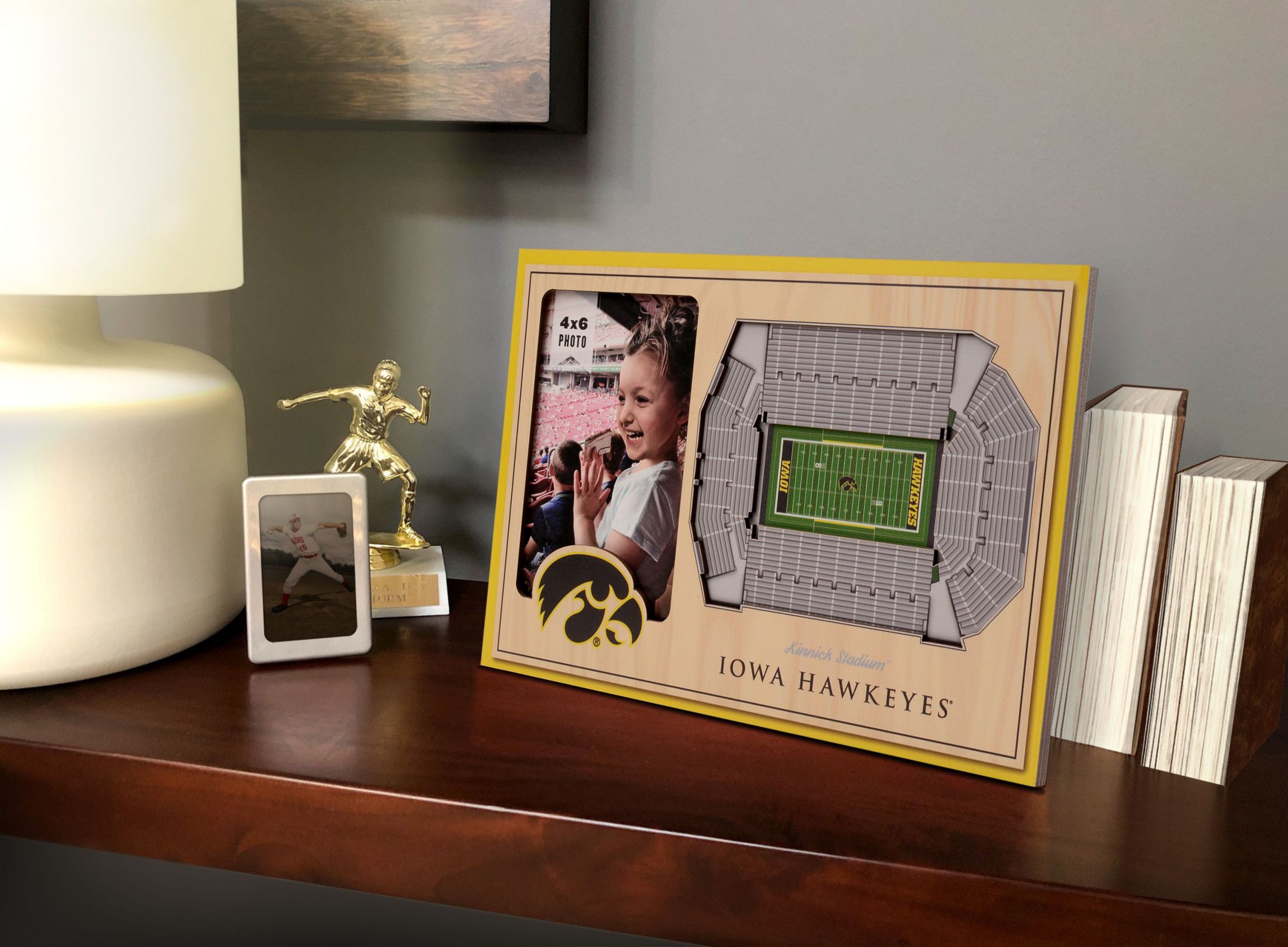 YouTheFan NCAA Iowa Hawkeyes 3D StadiumView Picture Frame - Kinnick Stadium