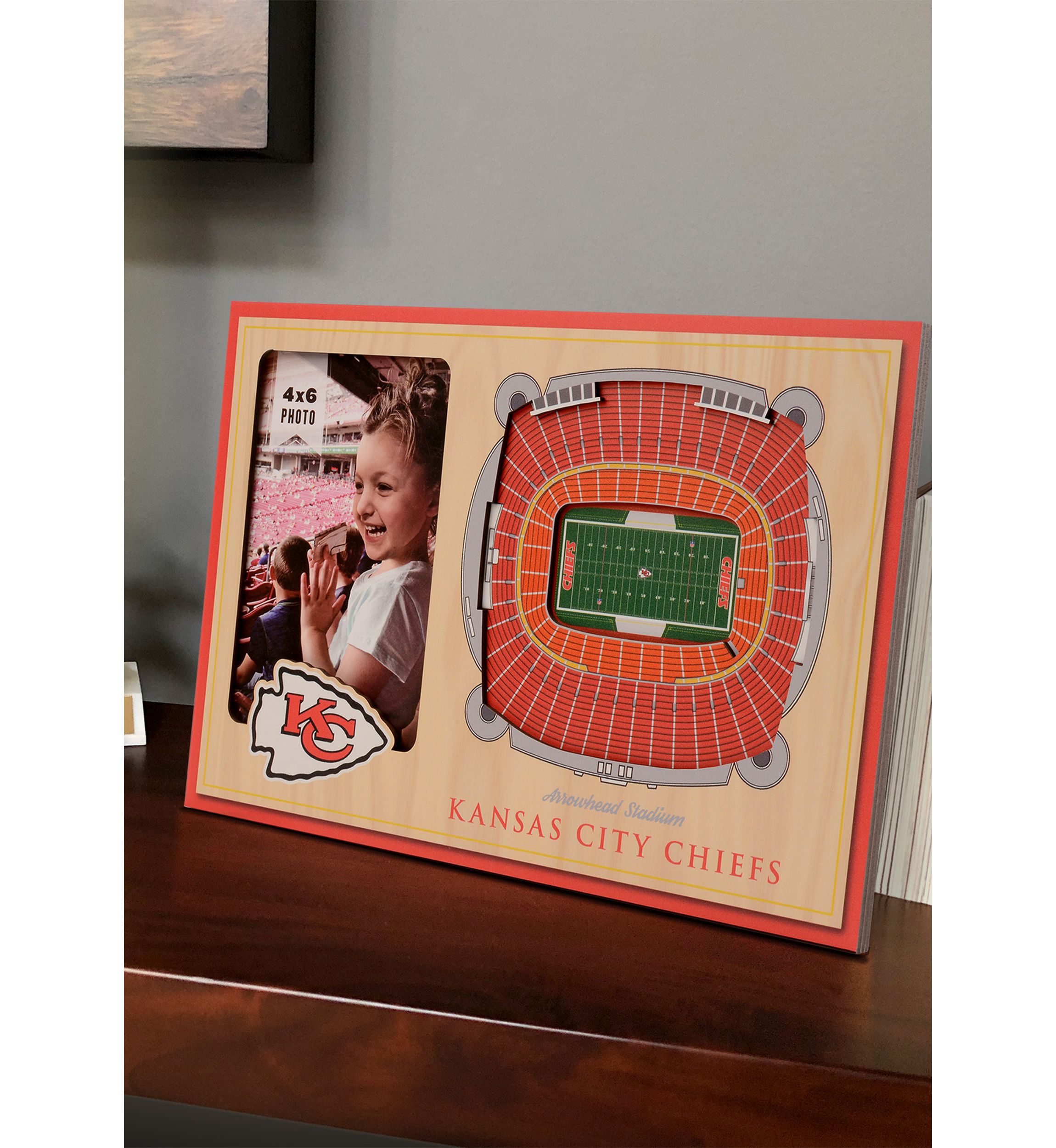 YouTheFan NFL Kansas City Chiefs 3D StadiumView Picture Frame - Arrowhead Stadium