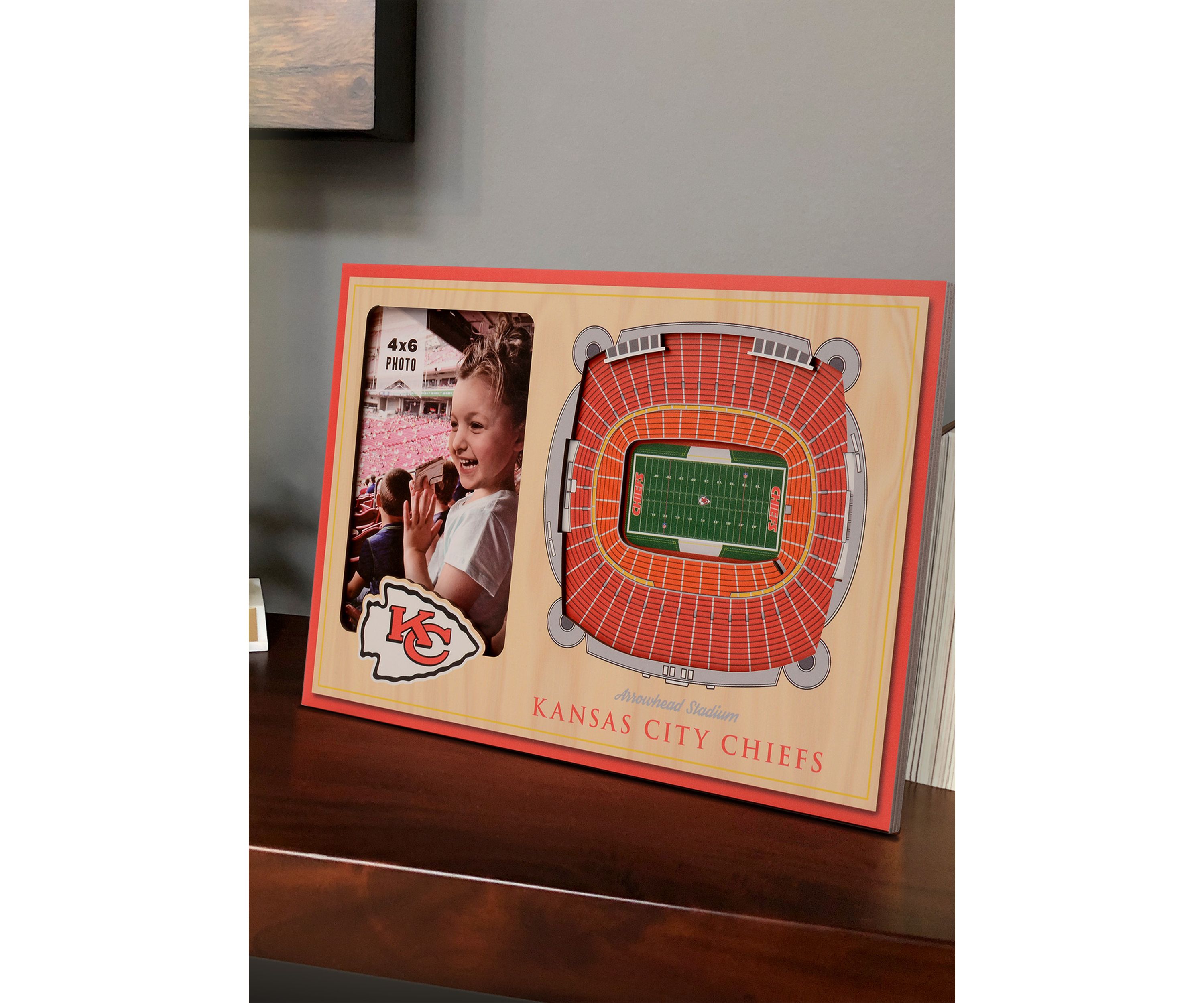 YouTheFan NFL Kansas City Chiefs 3D StadiumView Picture Frame - Arrowhead Stadium