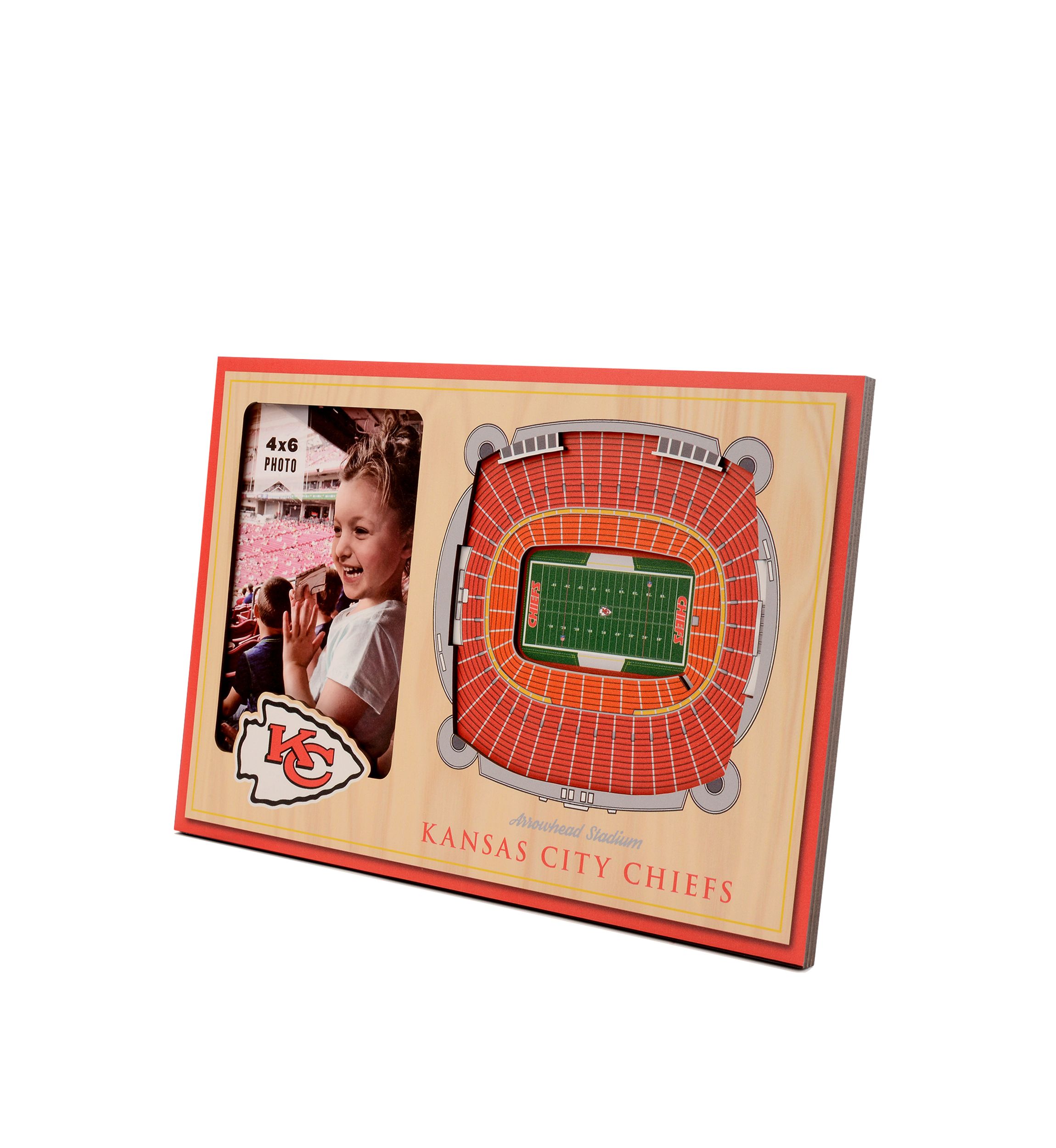 YouTheFan NFL Kansas City Chiefs 3D StadiumView Picture Frame - Arrowhead Stadium