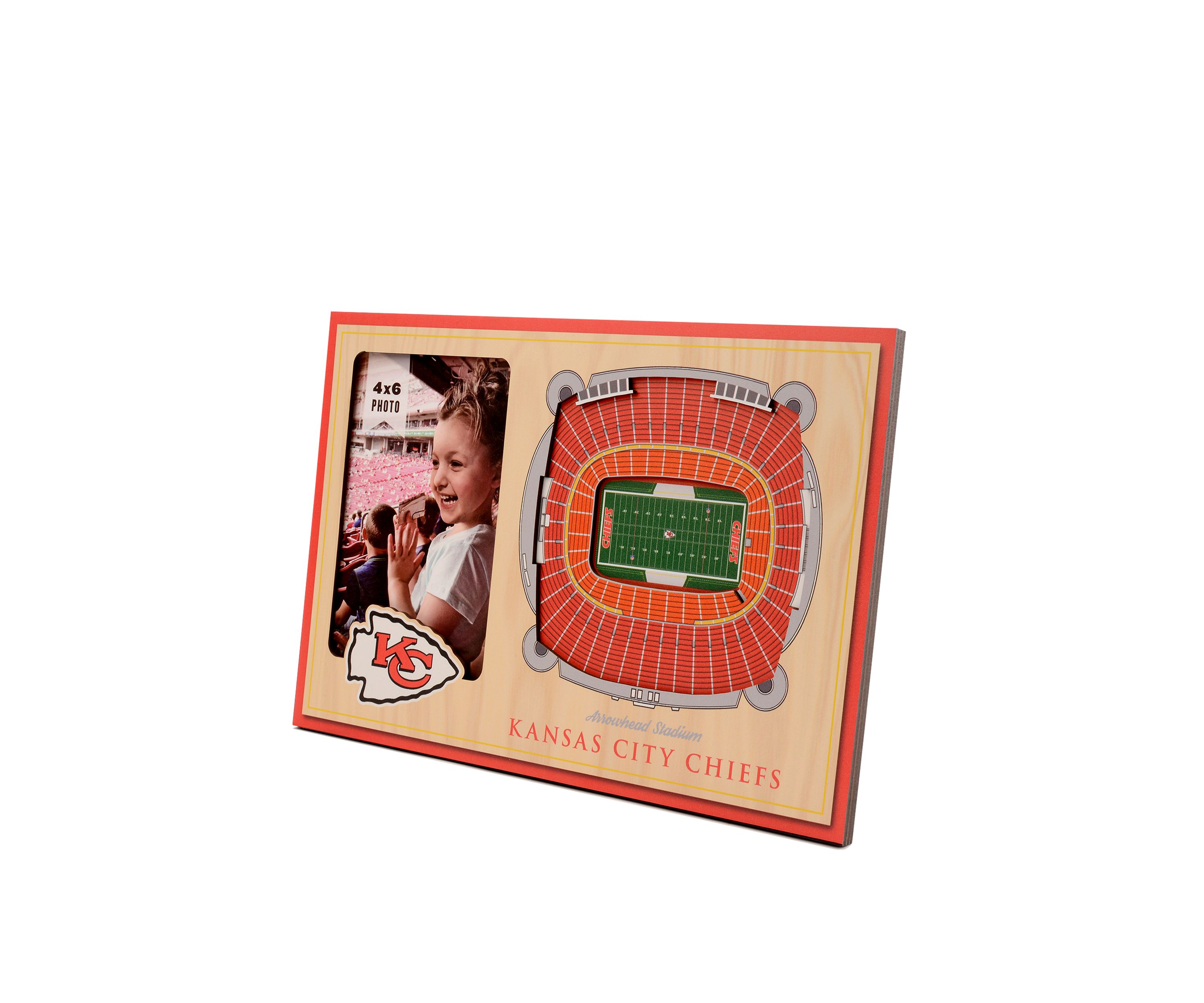 YouTheFan NFL Kansas City Chiefs 3D StadiumView Picture Frame - Arrowhead Stadium