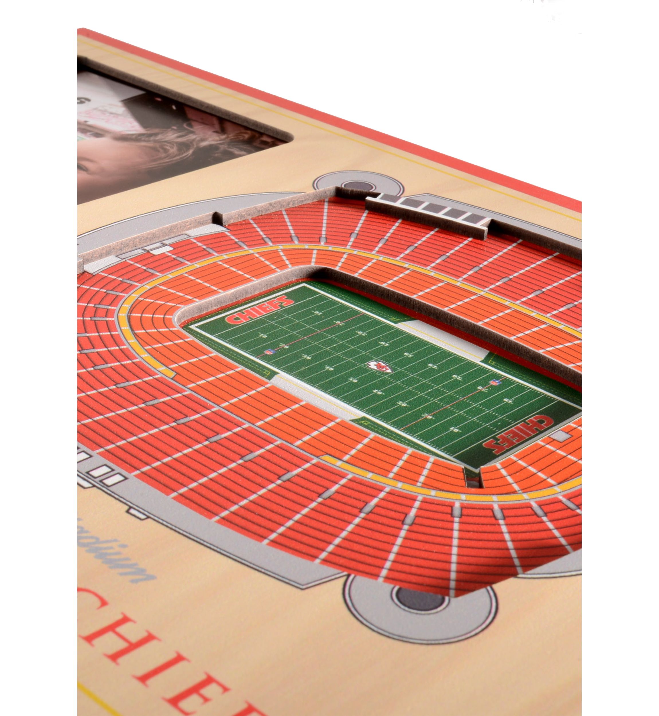 YouTheFan NFL Kansas City Chiefs 3D StadiumView Picture Frame - Arrowhead Stadium