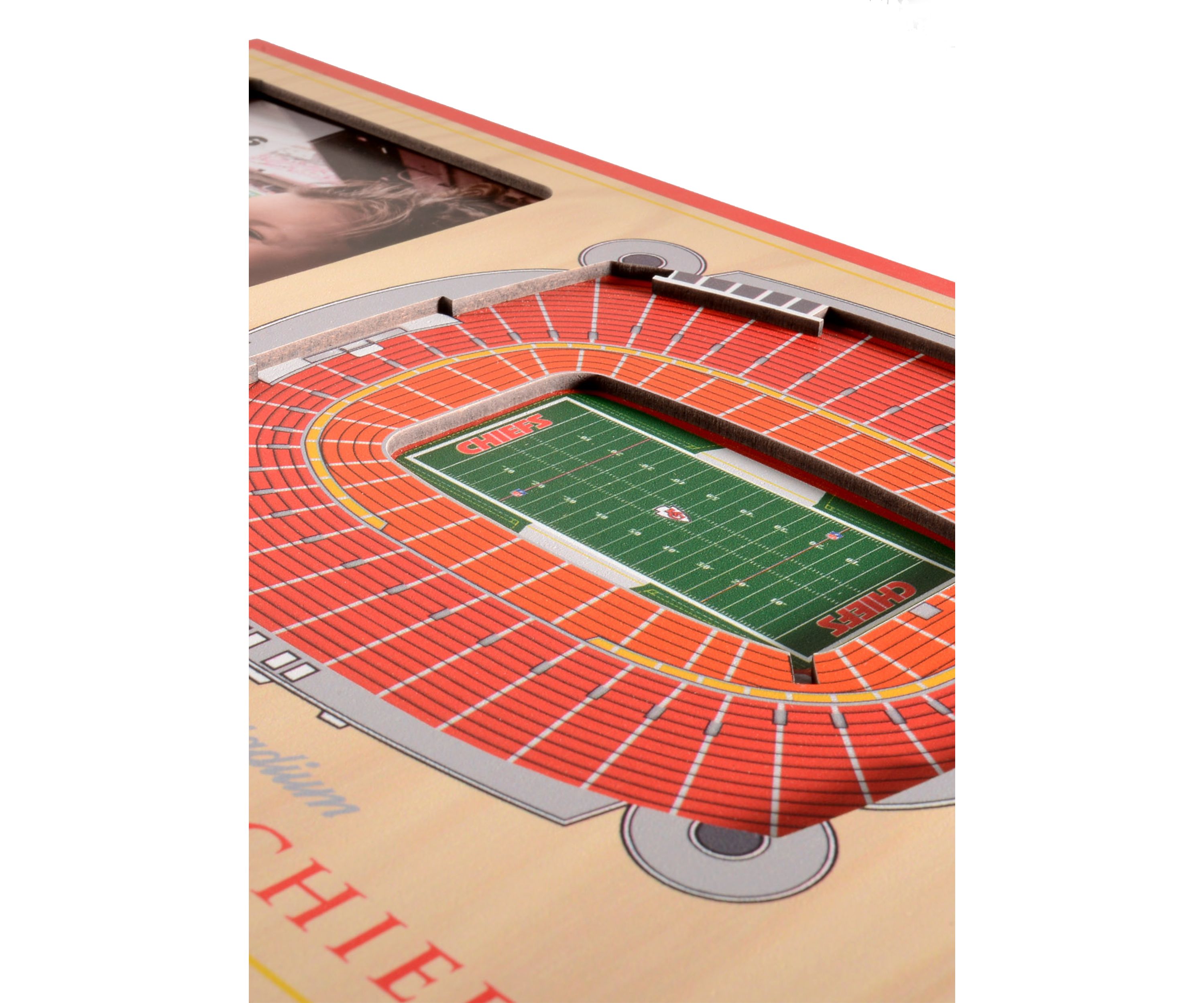 YouTheFan NFL Kansas City Chiefs 3D StadiumView Picture Frame - Arrowhead Stadium