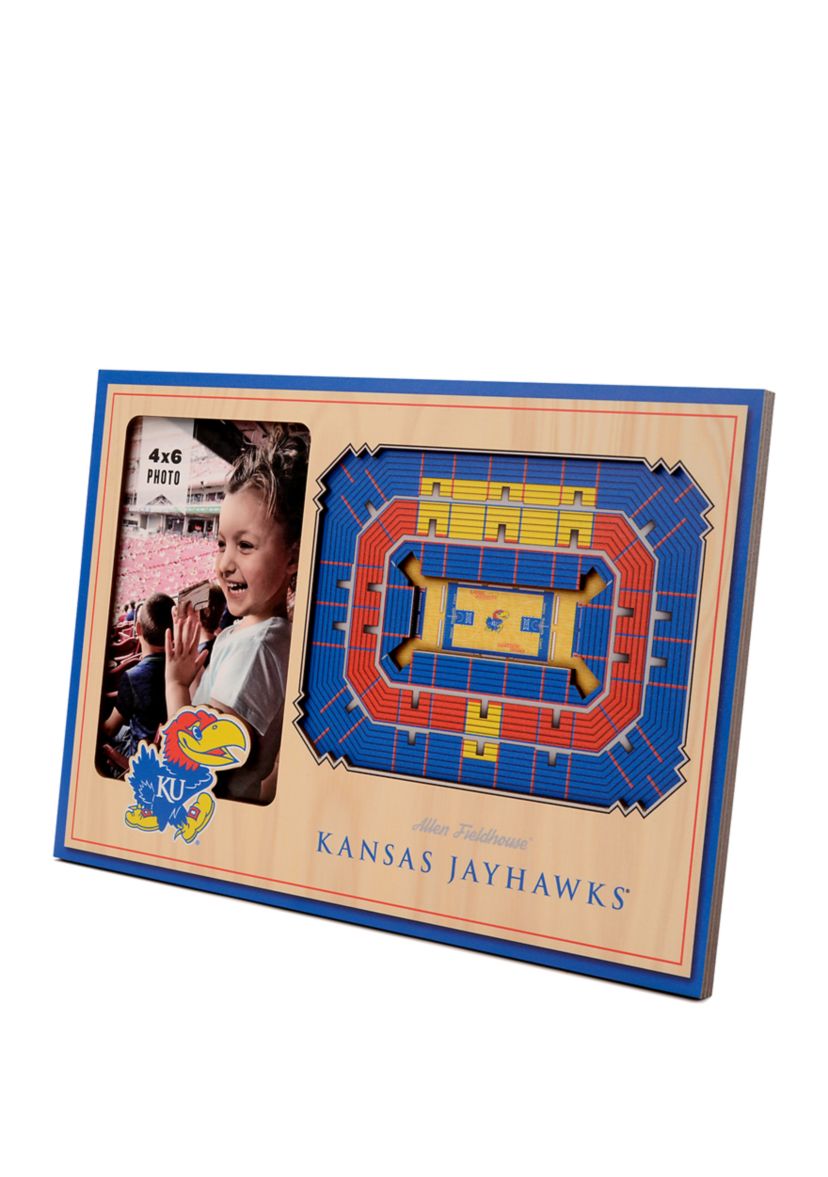 YouTheFan NCAA Kansas Jayhawks 3D StadiumView Picture Frame - Allen Fieldhouse