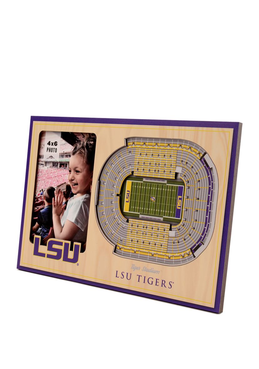 YouTheFan NCAA LSU Tigers 3D StadiumView Picture Frame - Tiger Stadium