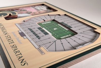 YouTheFan NCAA Michigan State Spartans 3D StadiumView Picture Frame - Spartan Stadium