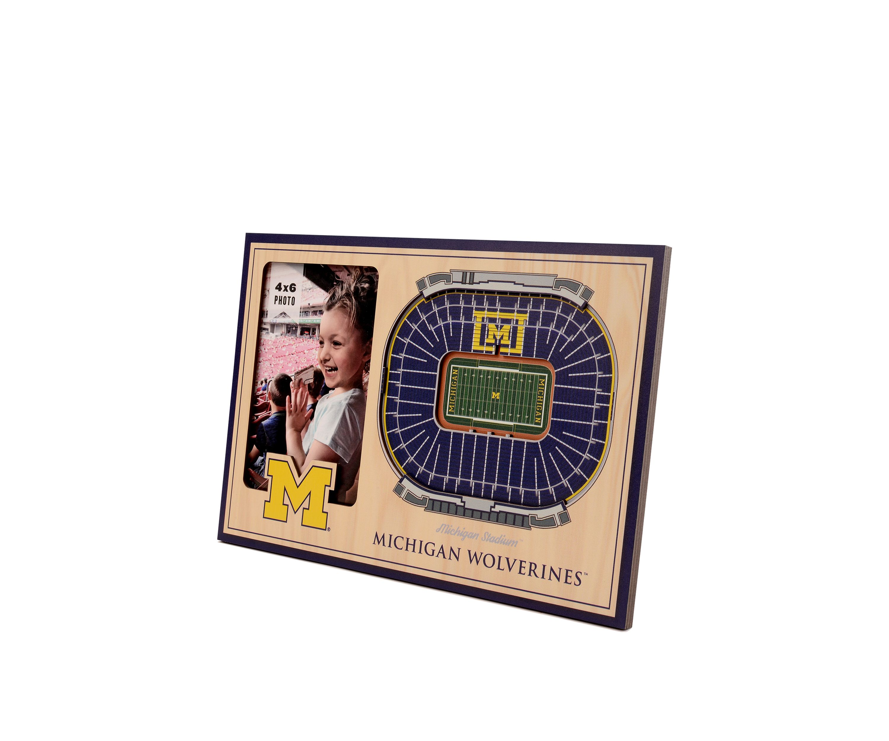 YouTheFan NCAA Michigan Wolverines 3D StadiumView Picture Frame - Michigan Stadium
