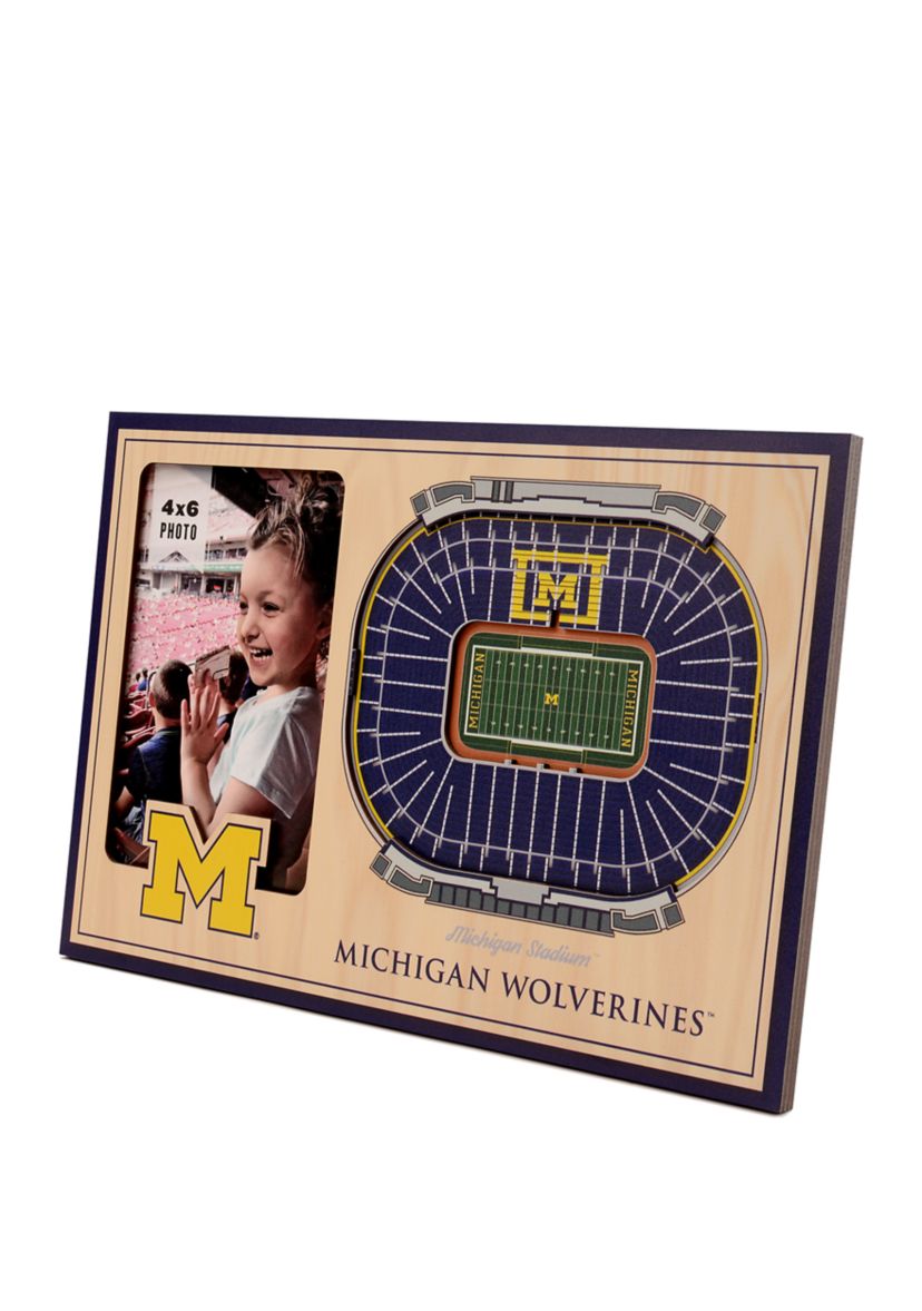 YouTheFan NCAA Michigan Wolverines 3D StadiumView Picture Frame - Michigan Stadium