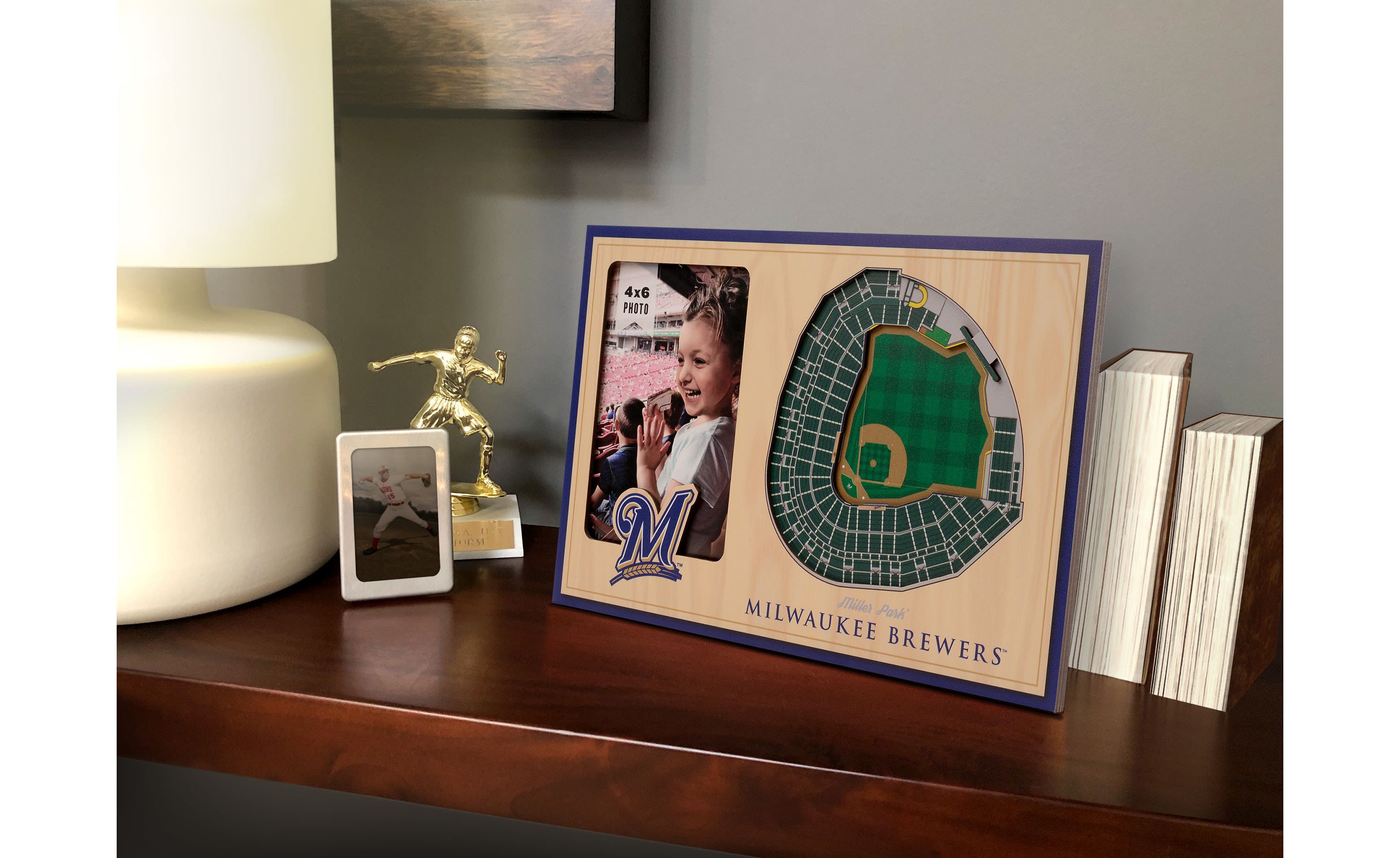 YouTheFan MLB Milwaukee Brewers 3D StadiumView Picture Frame - Miller Park