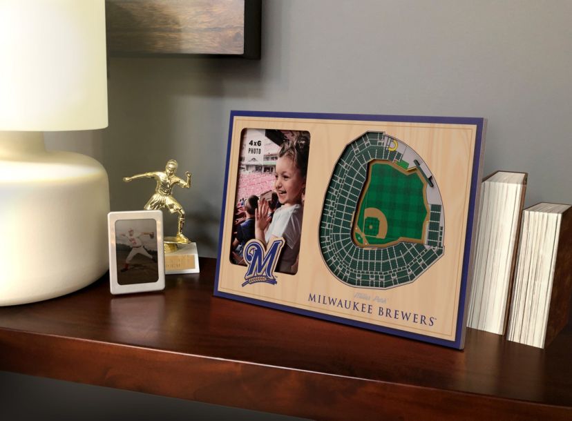 YouTheFan MLB Milwaukee Brewers 3D StadiumView Picture Frame - Miller Park