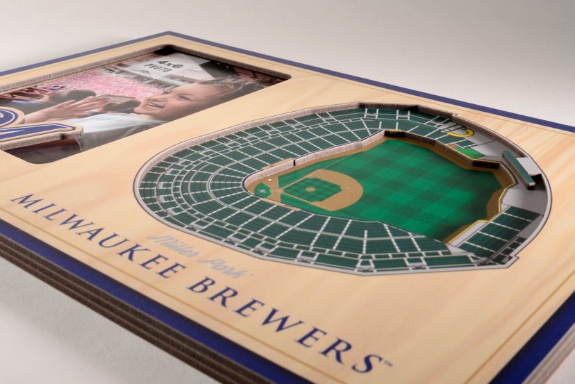 YouTheFan MLB Milwaukee Brewers 3D StadiumView Picture Frame - Miller Park