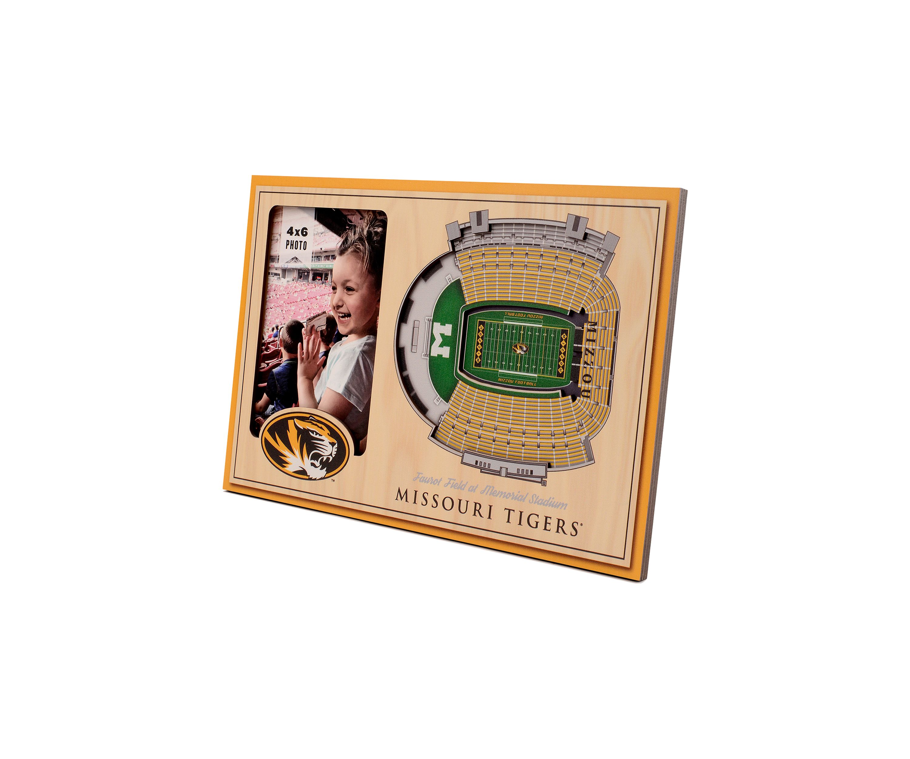 YouTheFan NCAA Missouri Tigers 3D StadiumView Picture Frame - Faurot Field at Memorial Stadium