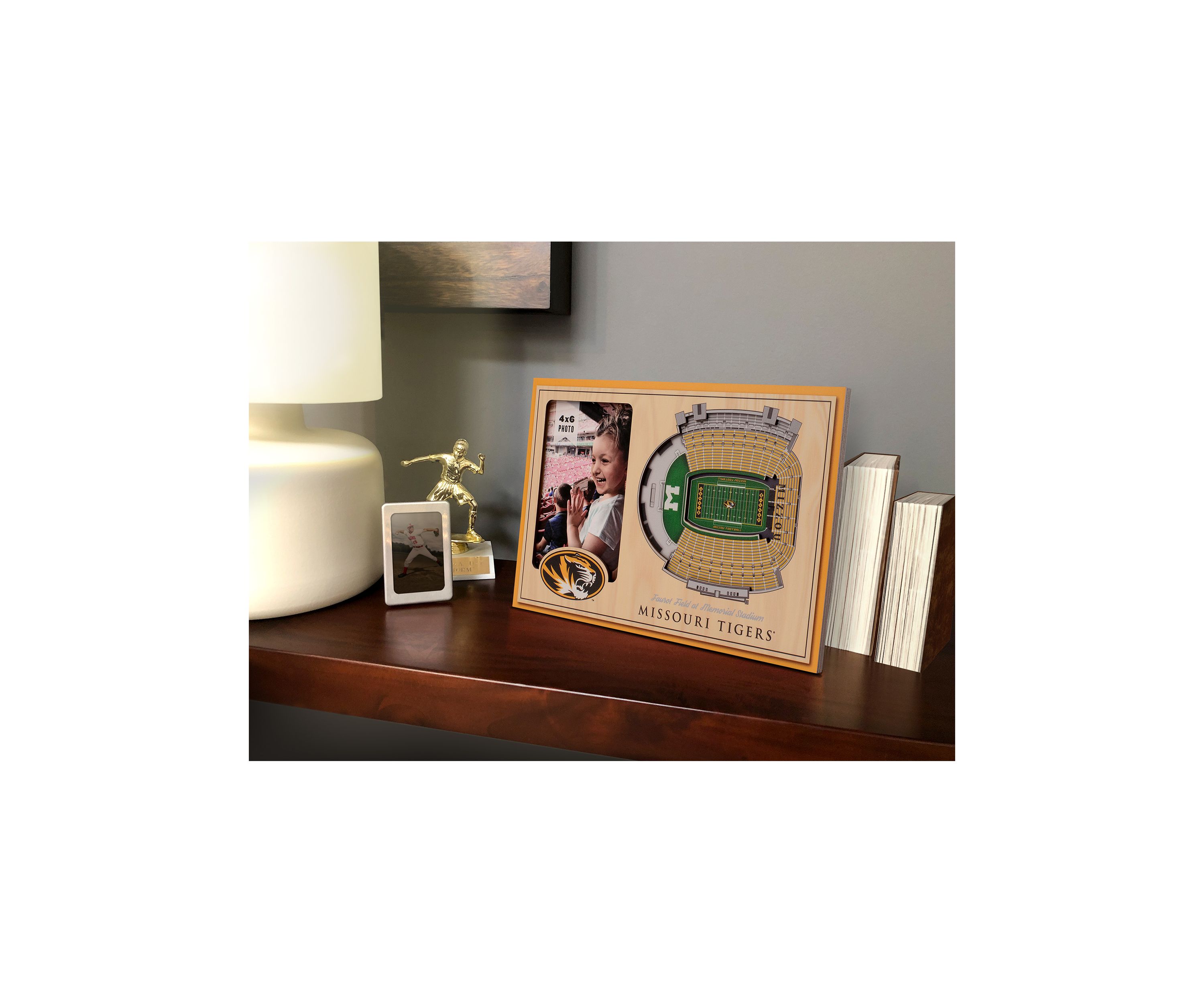 YouTheFan NCAA Missouri Tigers 3D StadiumView Picture Frame - Faurot Field at Memorial Stadium