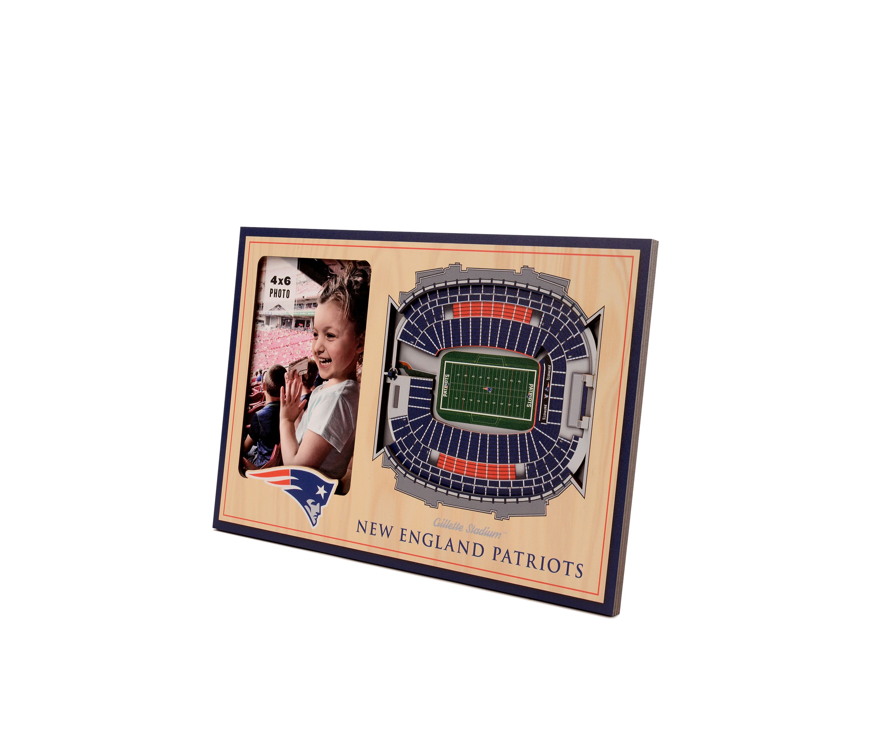 YouTheFan NFL New England Patriots 3D StadiumView Picture Frame - Gillette Stadium