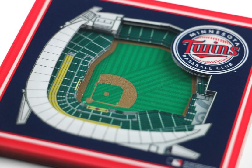 YouTheFan MLB Minnesota Twins 3D StadiumView Coasters - Target Field