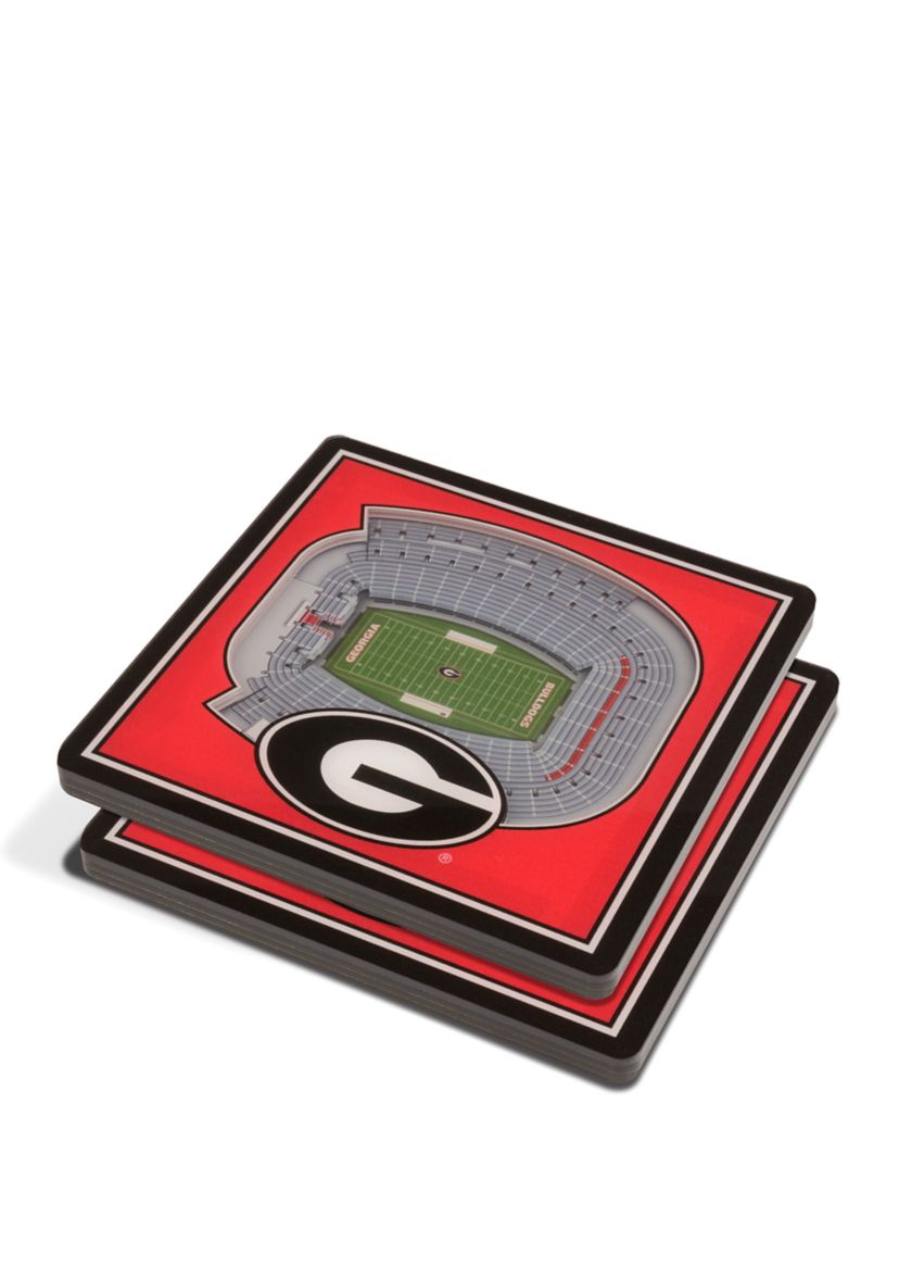NCAA Georgia Bulldogs 3D Stadium Views Coaster Set - Sanford Stadium