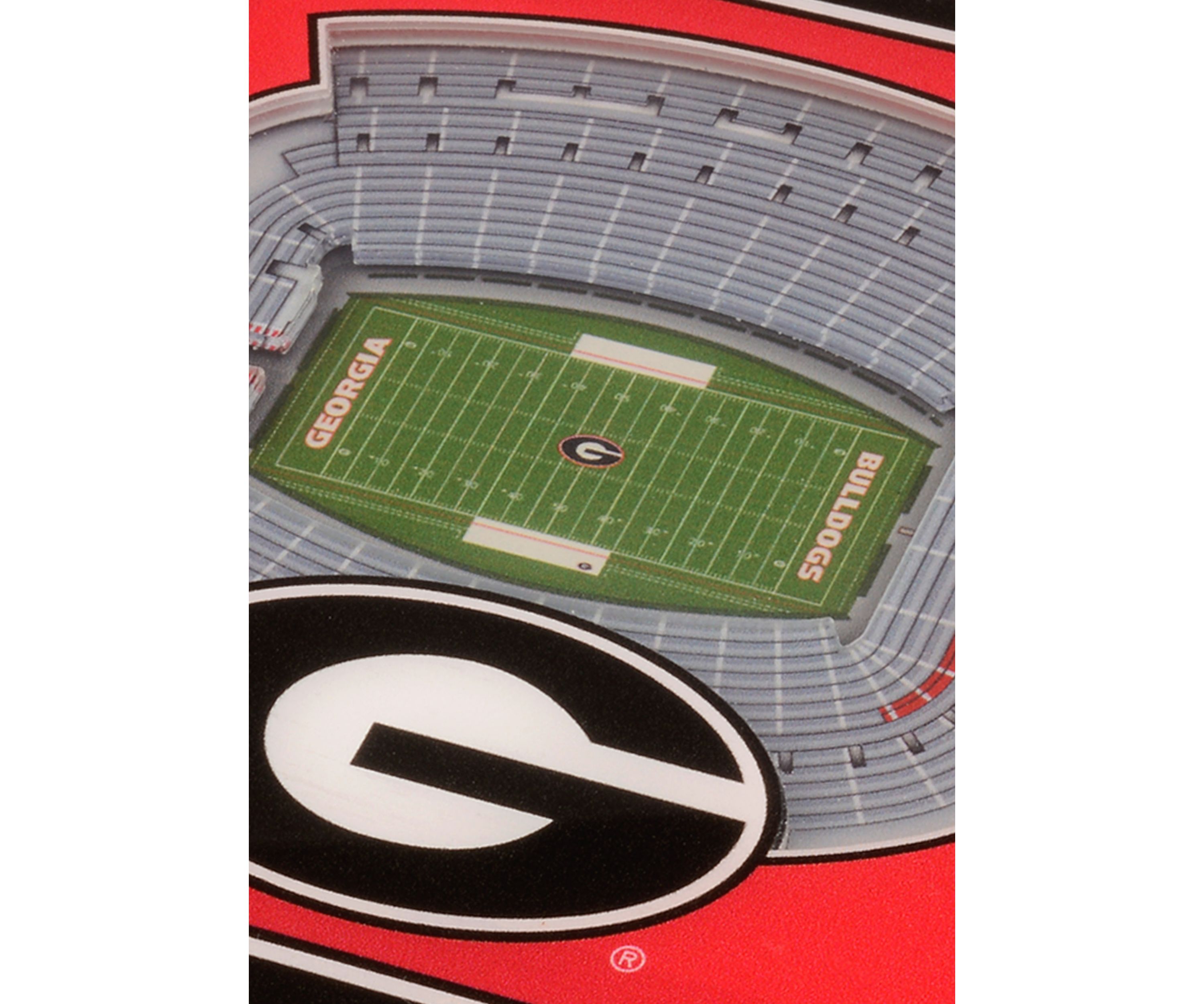 NCAA Georgia Bulldogs 3D Stadium Views Coaster Set - Sanford Stadium