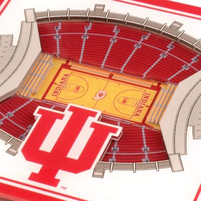 YouTheFan NCAA Indiana Hoosiers 3D StadiumView Coasters - Assembly Hall