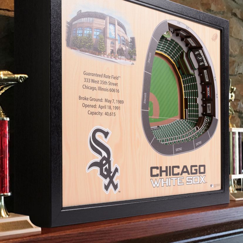 YouTheFan MLB Chicago White Sox 25-Layer StadiumViews 3D Wall Art - Guaranteed Rate Field