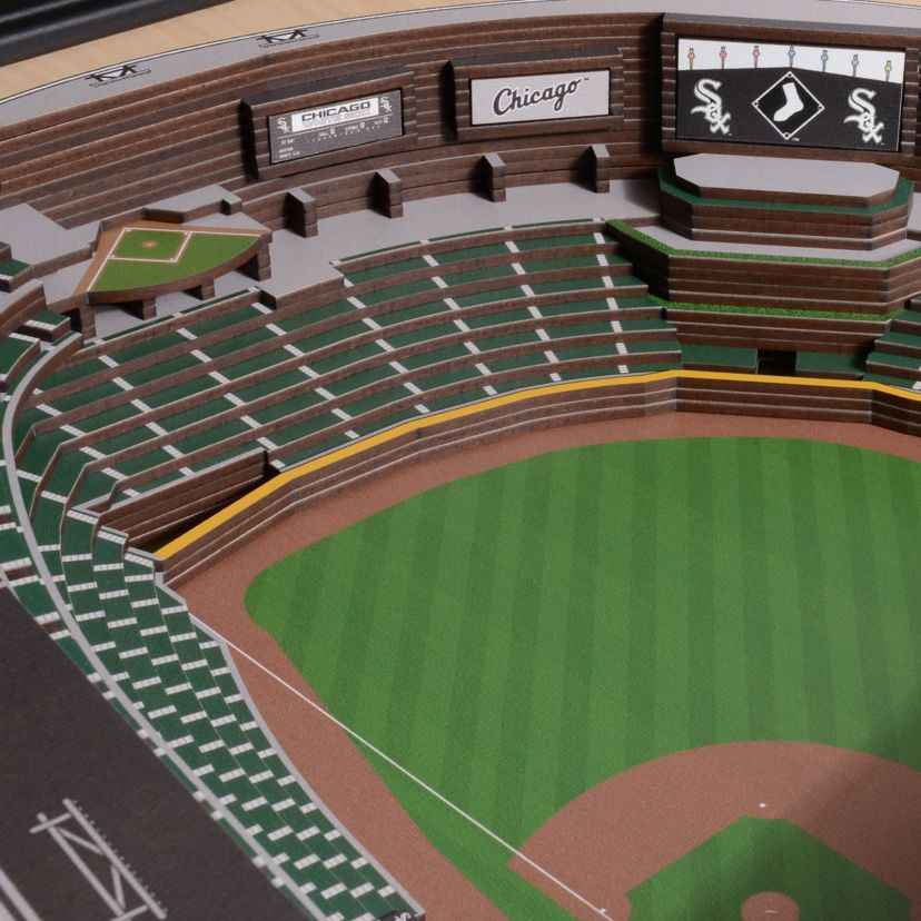 YouTheFan MLB Chicago White Sox 25-Layer StadiumViews 3D Wall Art - Guaranteed Rate Field