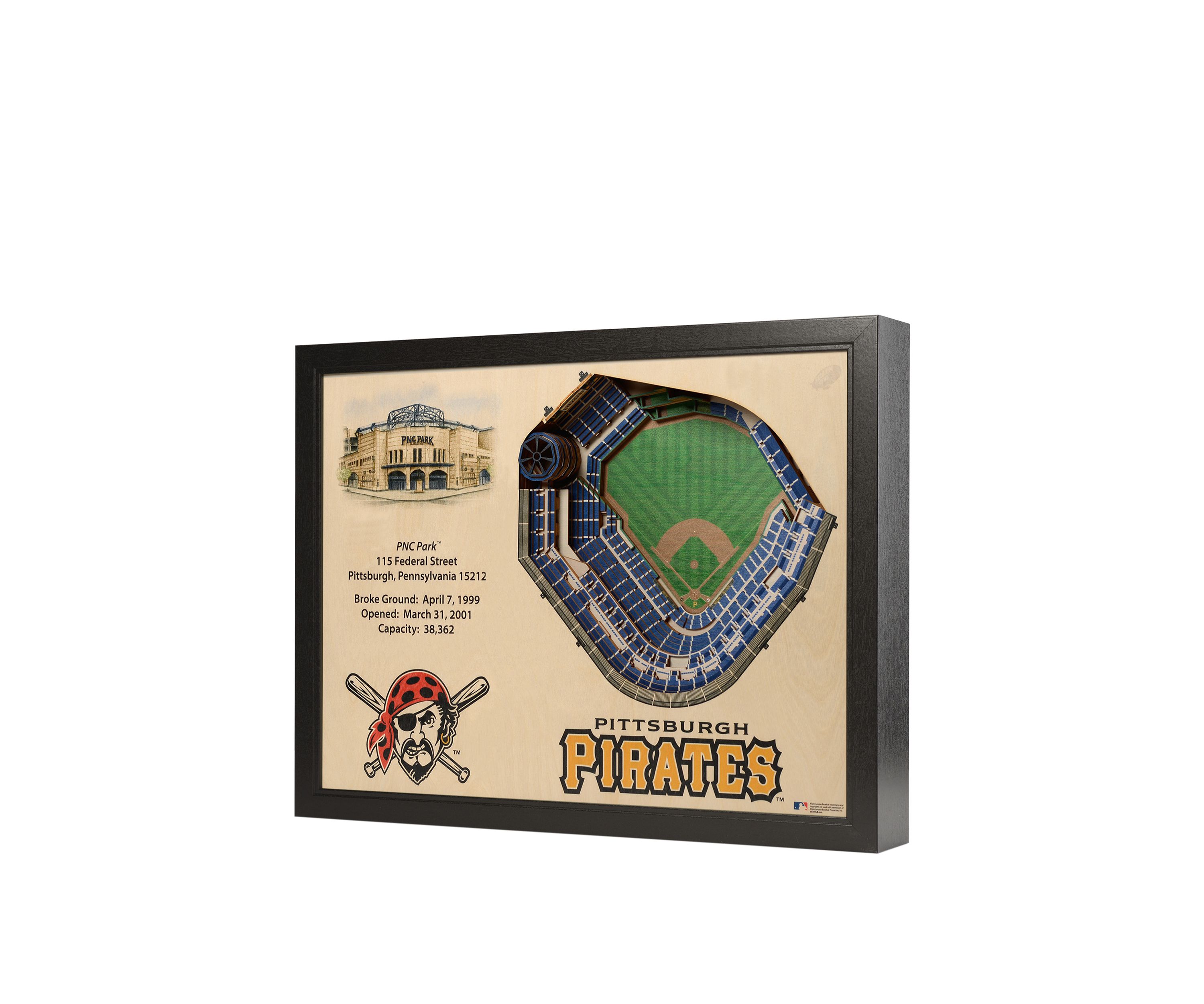 YouTheFan MLB Pittsburgh Pirates 25-Layer StadiumViews 3D Wall Art - PNC Park