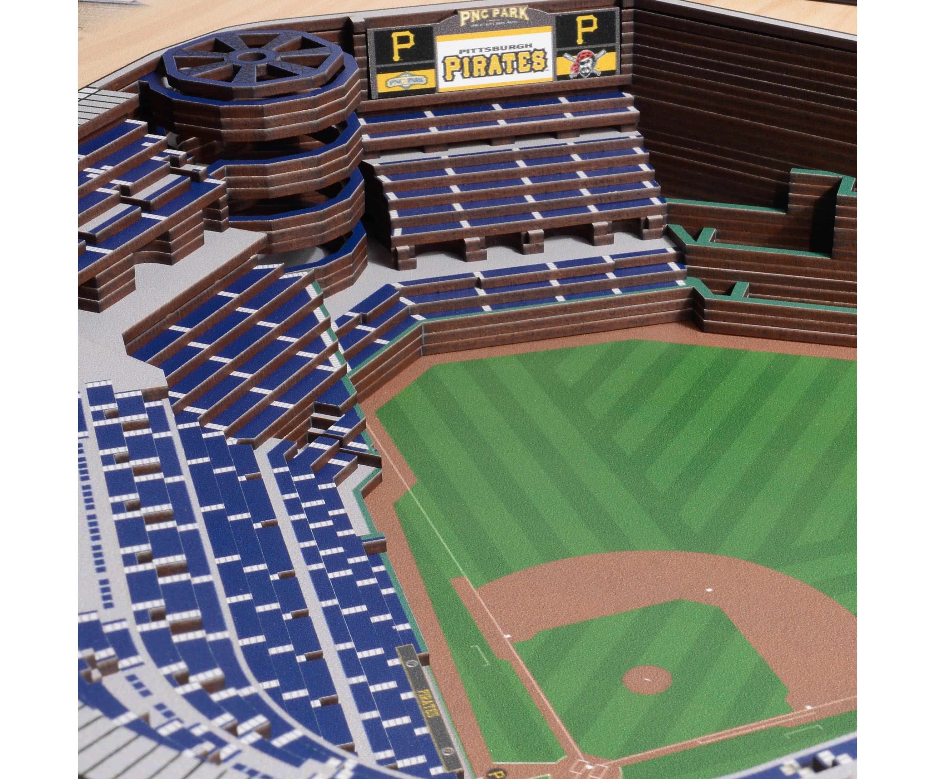 YouTheFan MLB Pittsburgh Pirates 25-Layer StadiumViews 3D Wall Art - PNC Park