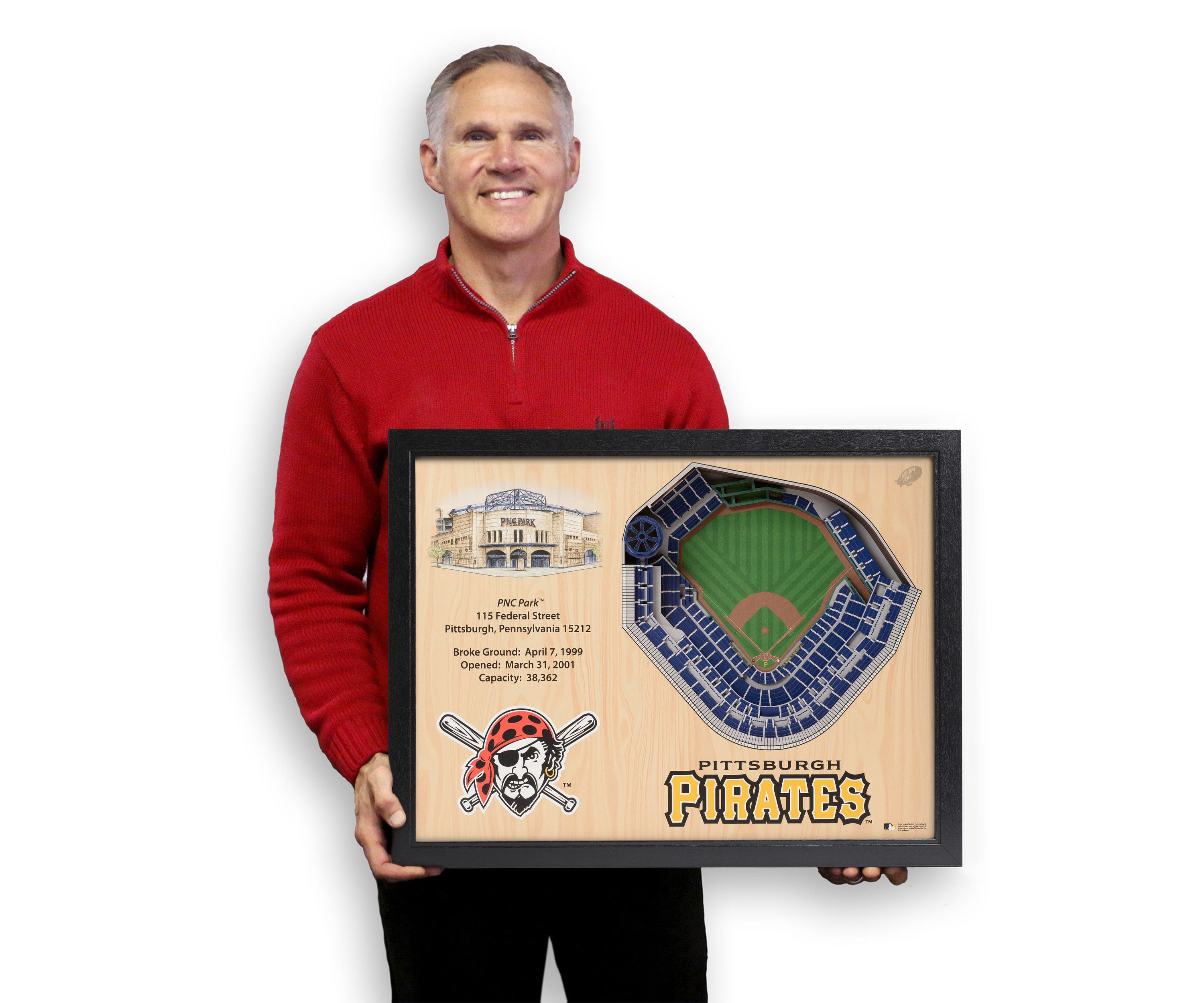 YouTheFan MLB Pittsburgh Pirates 25-Layer StadiumViews 3D Wall Art - PNC Park